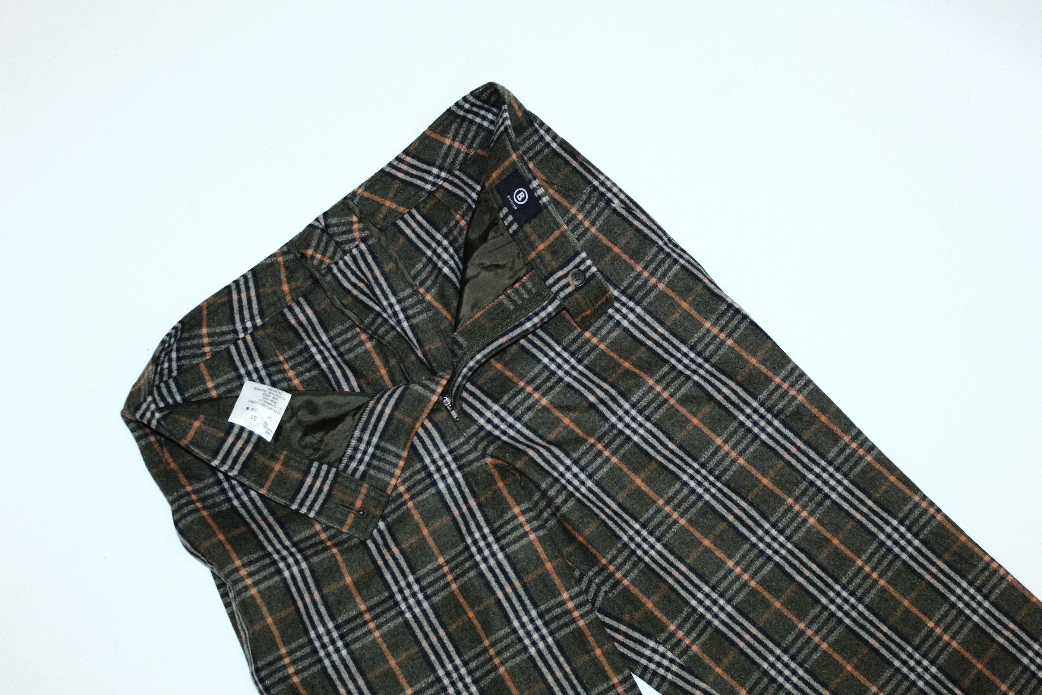 Bogner 💥💥 Bogner Straight leg Flannel Wool-Blend Tartan Trousers Size US 30 / EU 46 - 4 Thumbnail