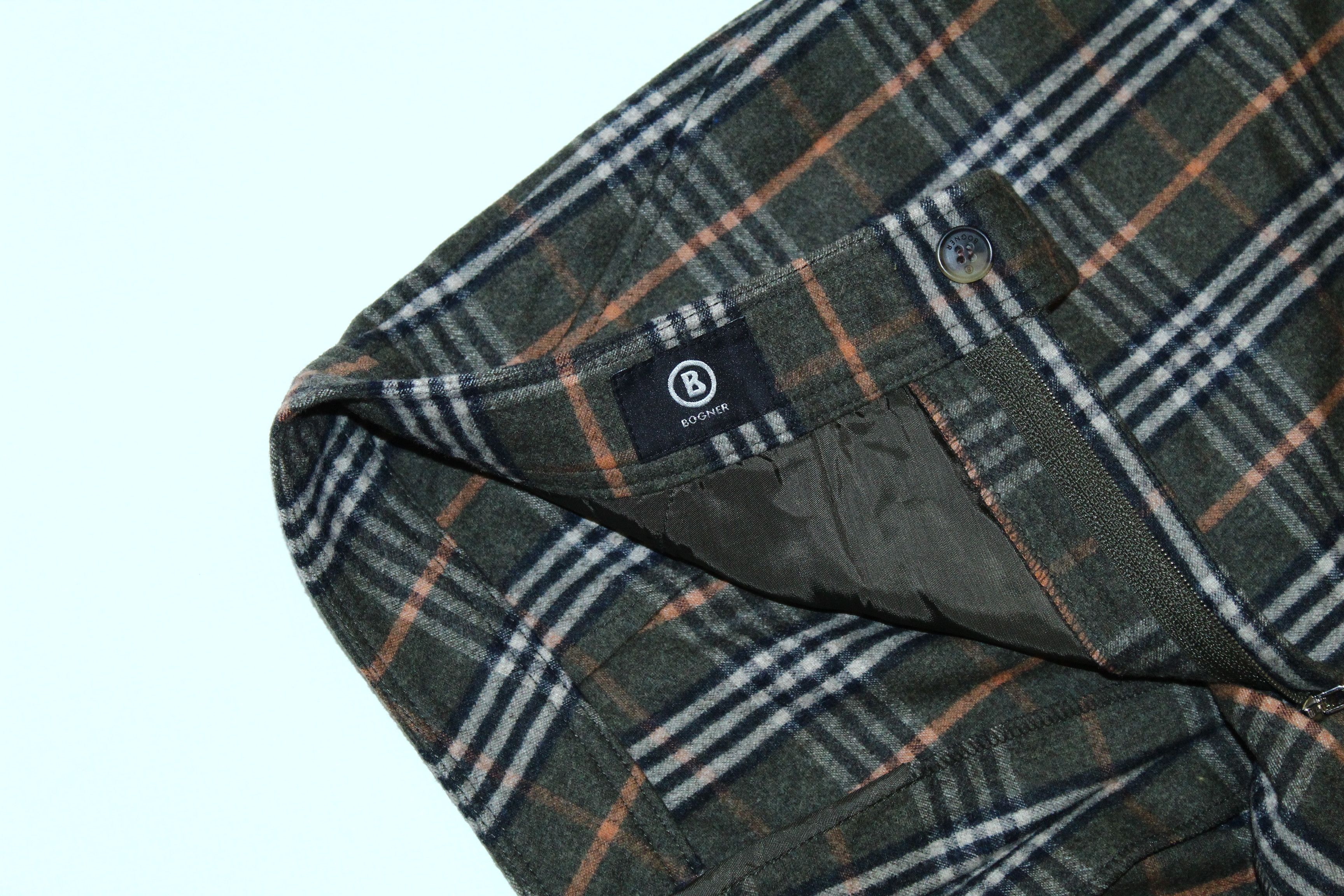Bogner 💥💥 Bogner Straight leg Flannel Wool-Blend Tartan Trousers Size US 30 / EU 46 - 5 Thumbnail