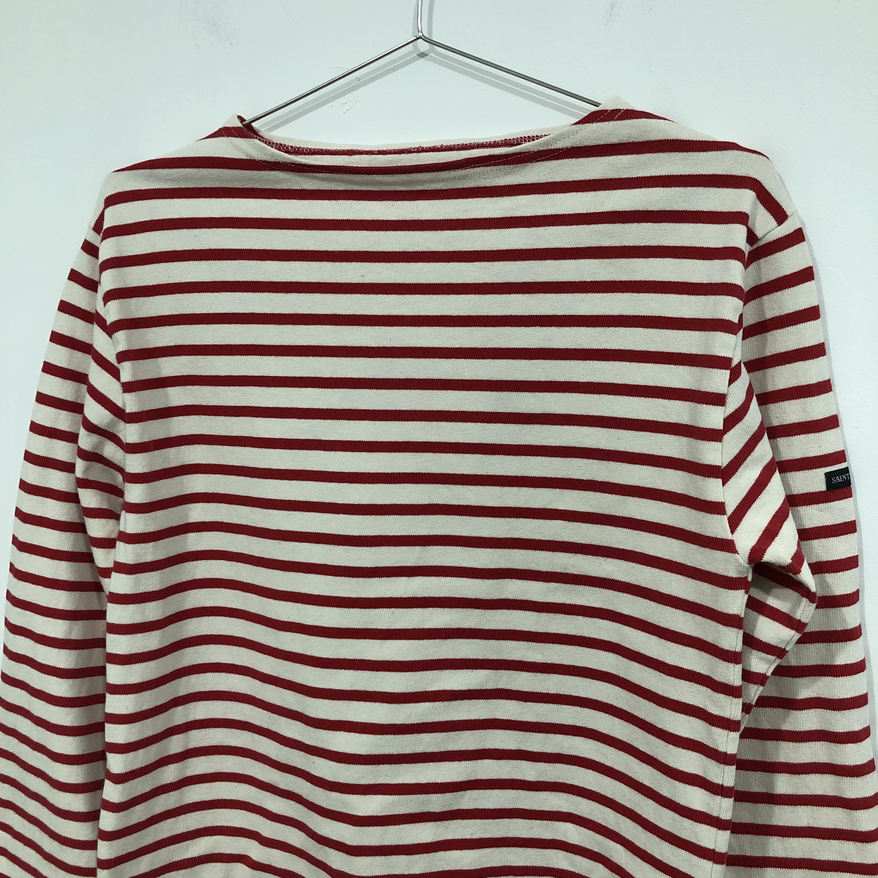 Saint James Vintage Saint James Striped Red-White Tee Size US S / EU 44-46 / 1 - 2 Thumbnail