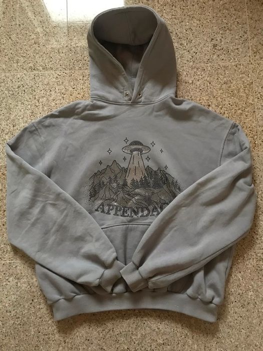 Streetwear An Appendage SILVER GREY U.F.O HOODIE | Grailed