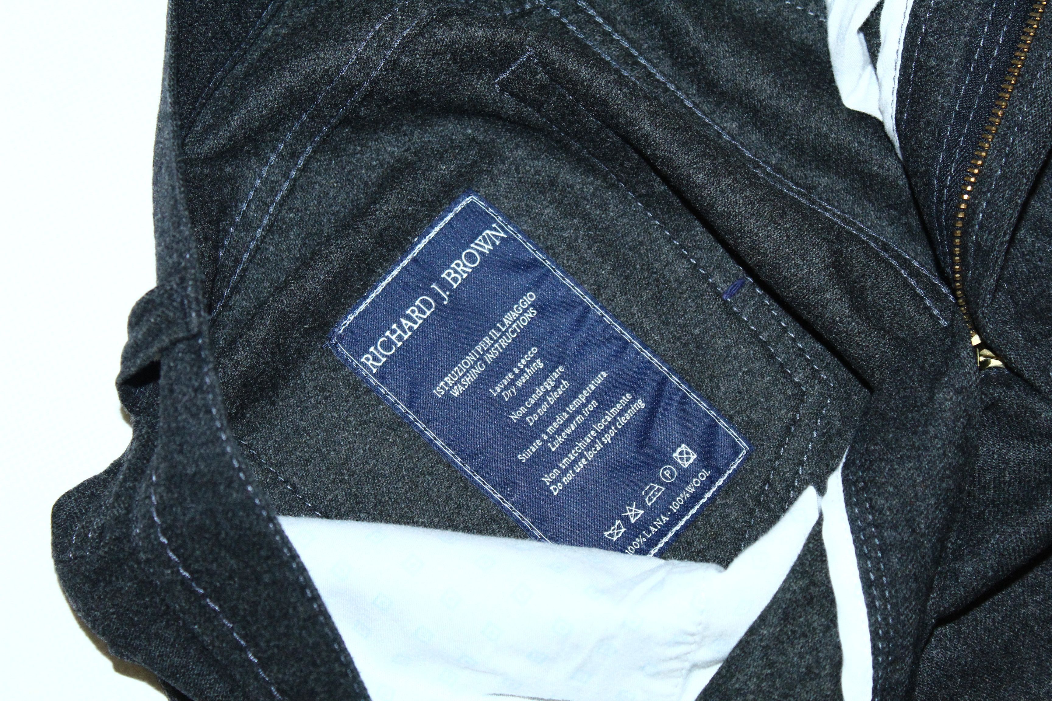 Richard James 💥 Richard J. Brown Tokyo Flannel Wool Trousers Size US 32 / EU 48 - 6 Thumbnail