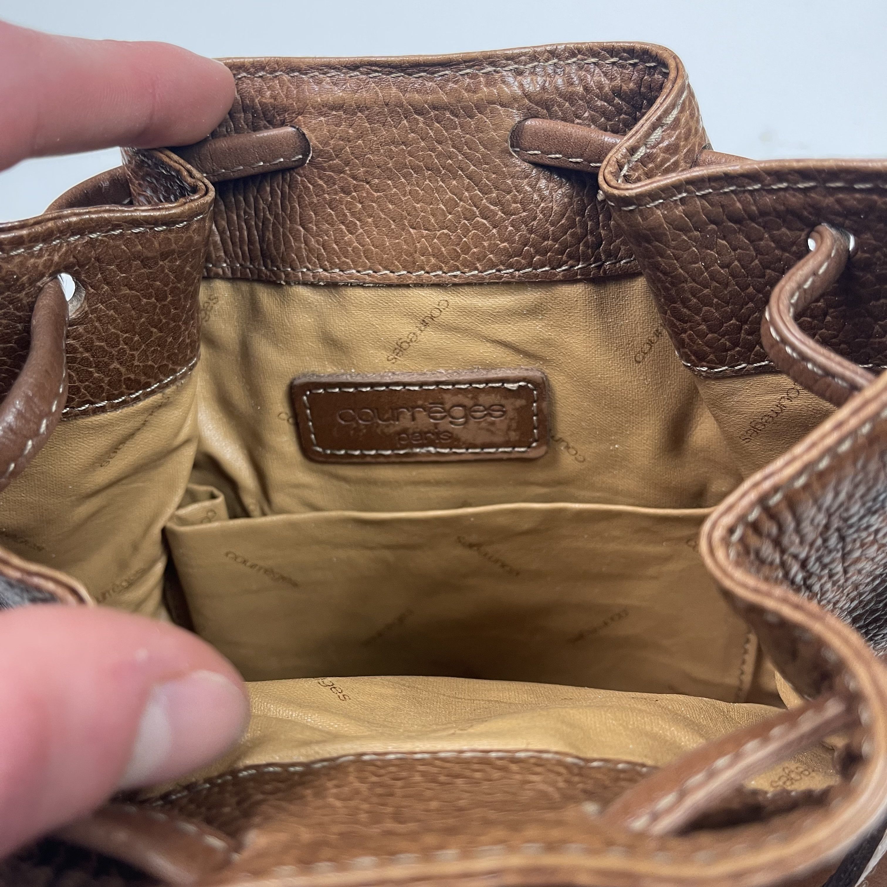 Courreges Brown Satchel Size ONE SIZE - 7 Thumbnail