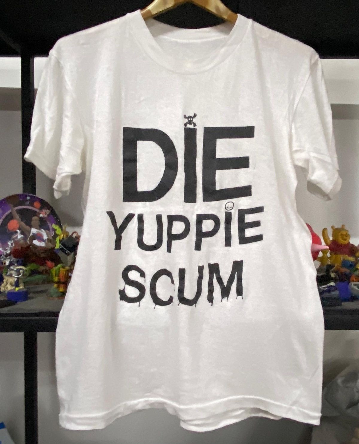 Streetwear × Vintage vintage 80s Die YUPPIE SCUM PHYCHO T-Shirt 
