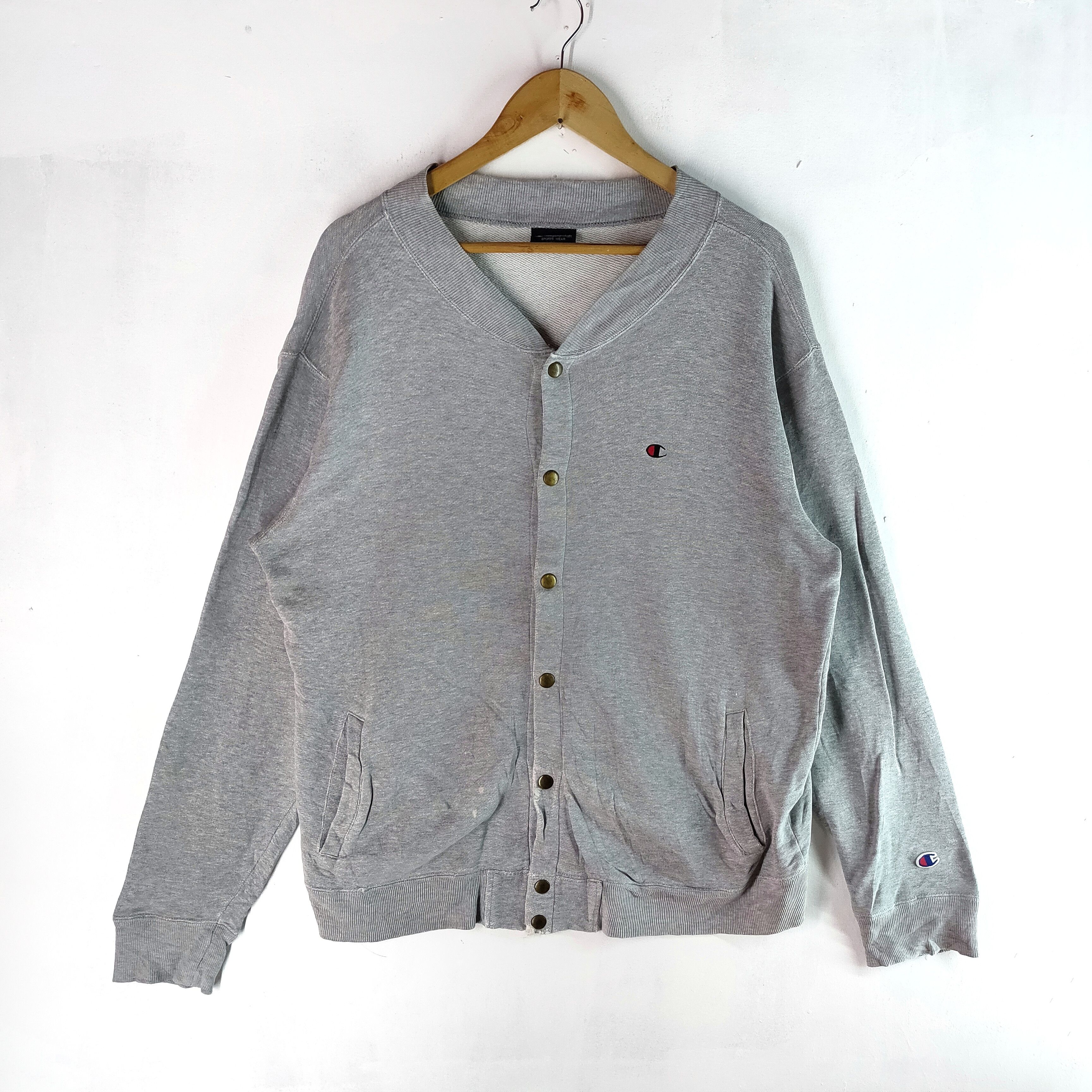 Champion VINTAGE CHAMPION Full Snap Button Twin Pocket Sweatshirt Size US L / EU 52-54 / 3 - 1 Thumbnail
