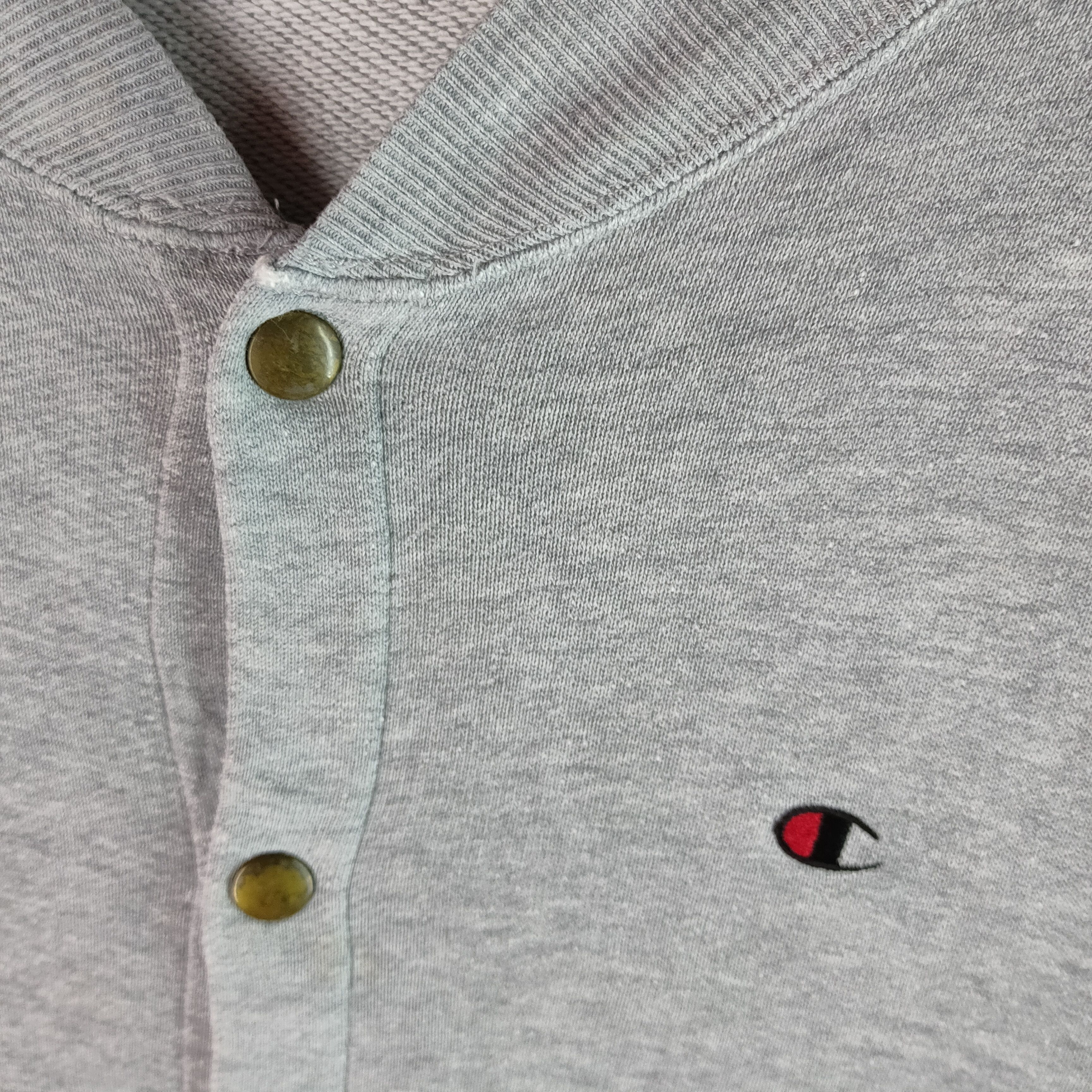 Champion VINTAGE CHAMPION Full Snap Button Twin Pocket Sweatshirt Size US L / EU 52-54 / 3 - 2 Thumbnail