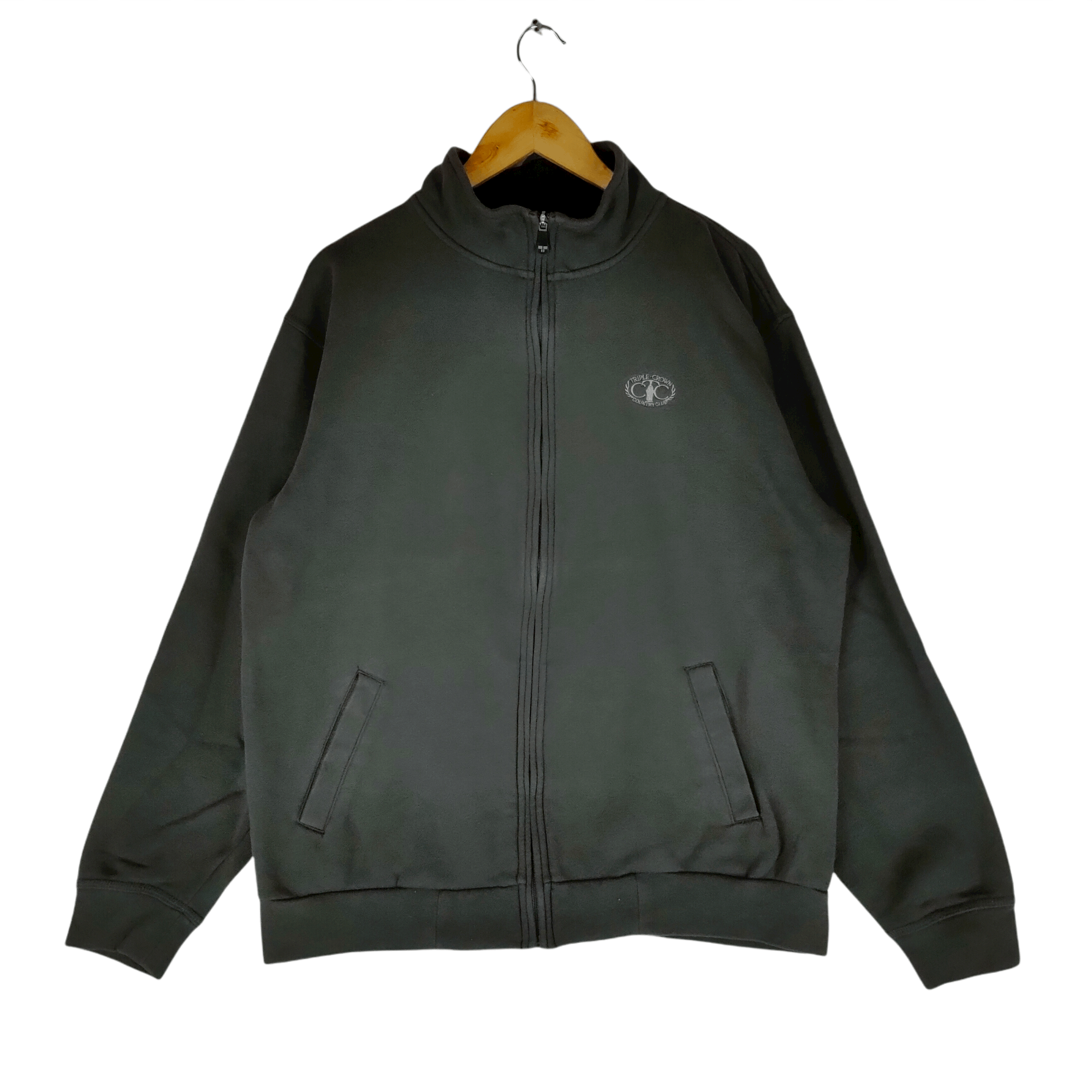 Other BERMUDA SANDS Triple Crown Embroidery Full Zipper Sweater Size US XL / EU 56 / 4 - 1 Thumbnail