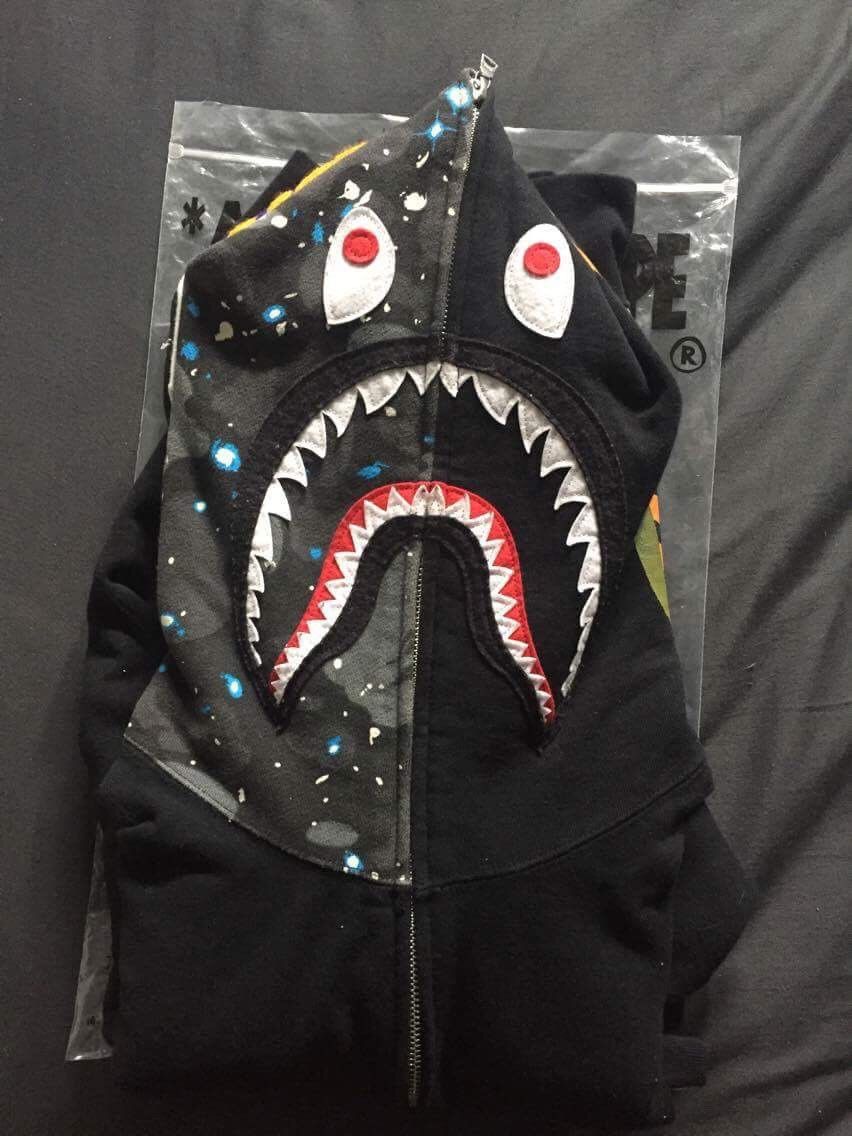 Bape half space camo hoodie best sale