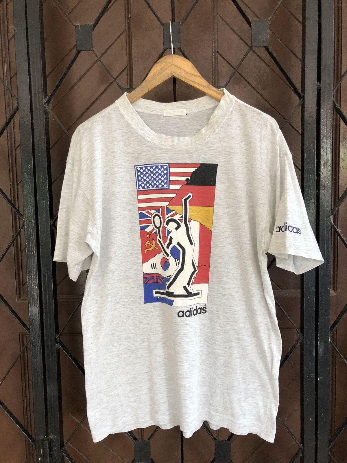 Adidas Rare Vintage 90s Adidas ATP Tour TShirt Size US L / EU 52-54 / 3 - 1 Thumbnail