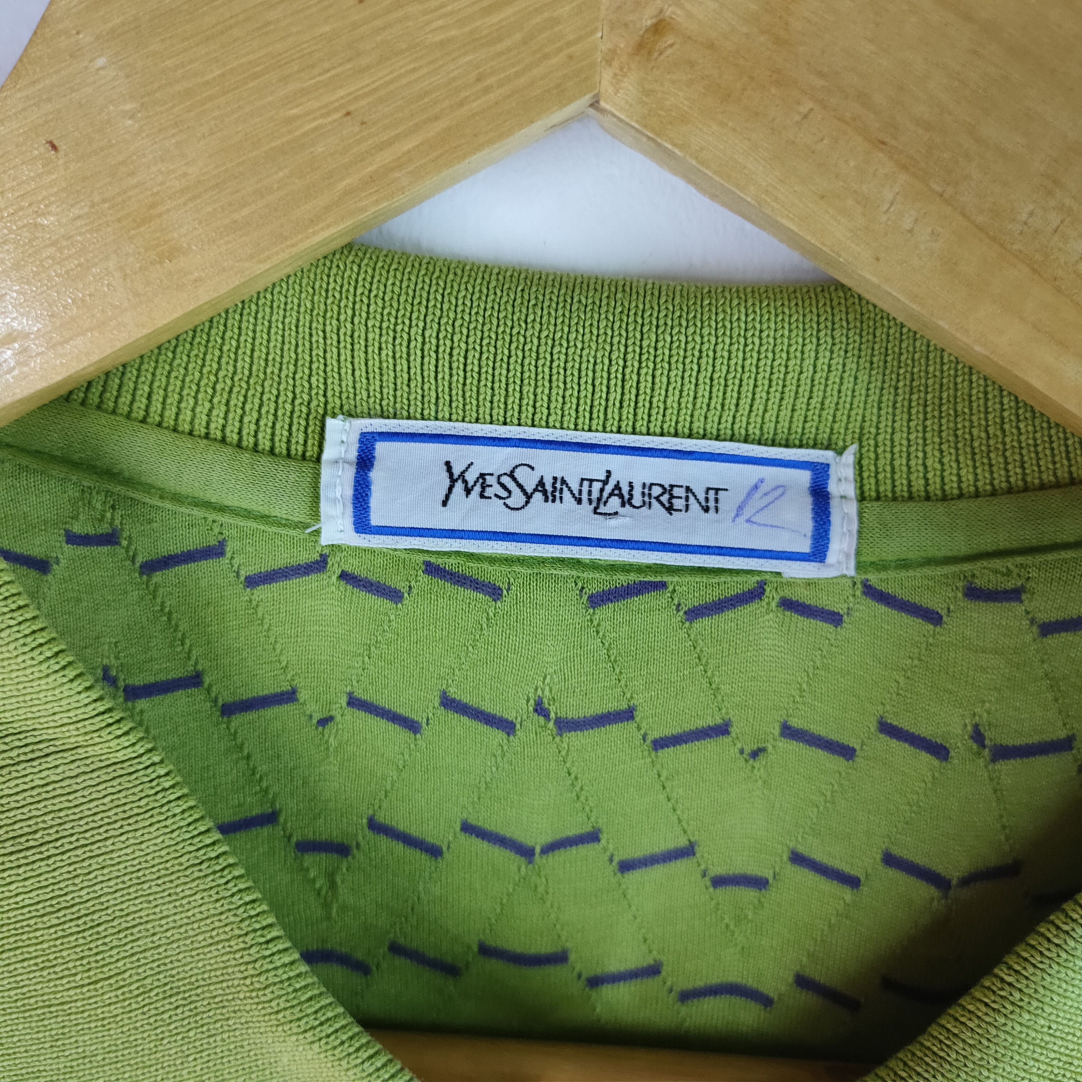 Yves Saint Laurent YSL YVES SAINT LAURENT Embroidery Logo Polo Shirt Size US L / EU 52-54 / 3 - 2 Thumbnail