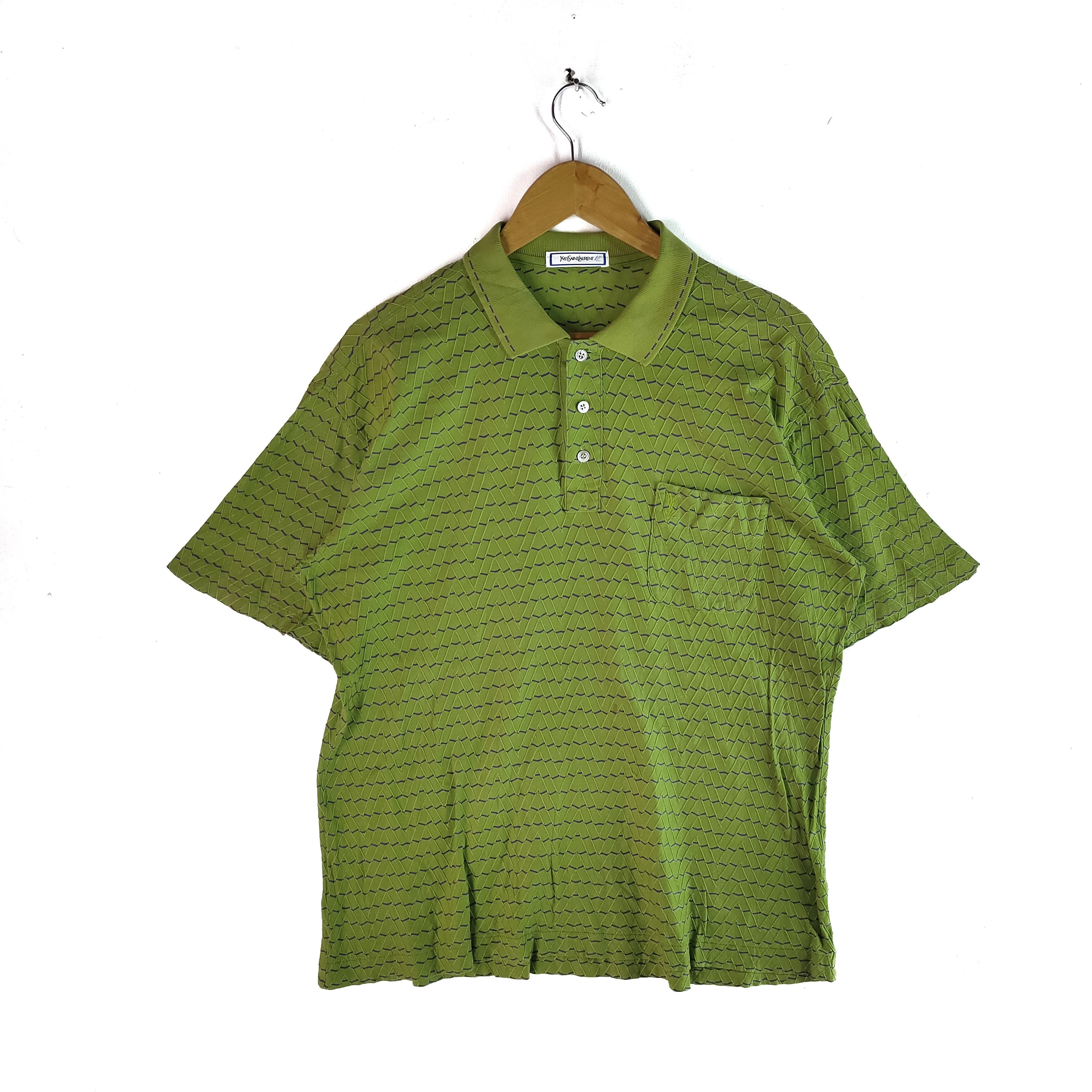 Yves Saint Laurent YSL YVES SAINT LAURENT Embroidery Logo Polo Shirt Size US L / EU 52-54 / 3 - 1 Thumbnail