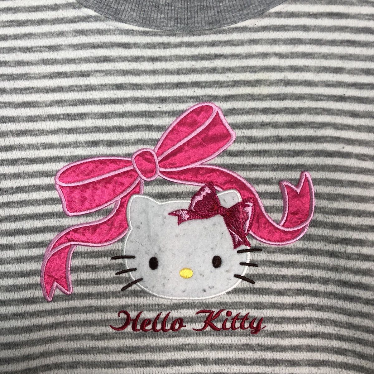 Cartoon Network Hello Kitty Stripes White Grey Sweatshirt #6014 Size M / US 6-8 / IT 42-44 - 9 Thumbnail