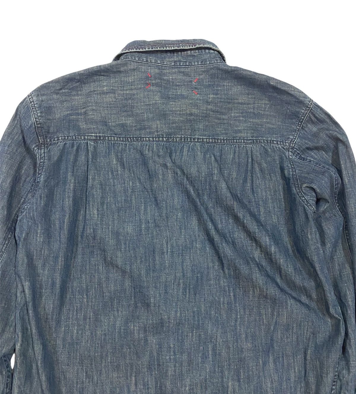 45rpm Vtg🔥Chaka.M Salvedge Blue Indigo Denim Union Made Size US XL / EU 56 / 4 - 5 Thumbnail