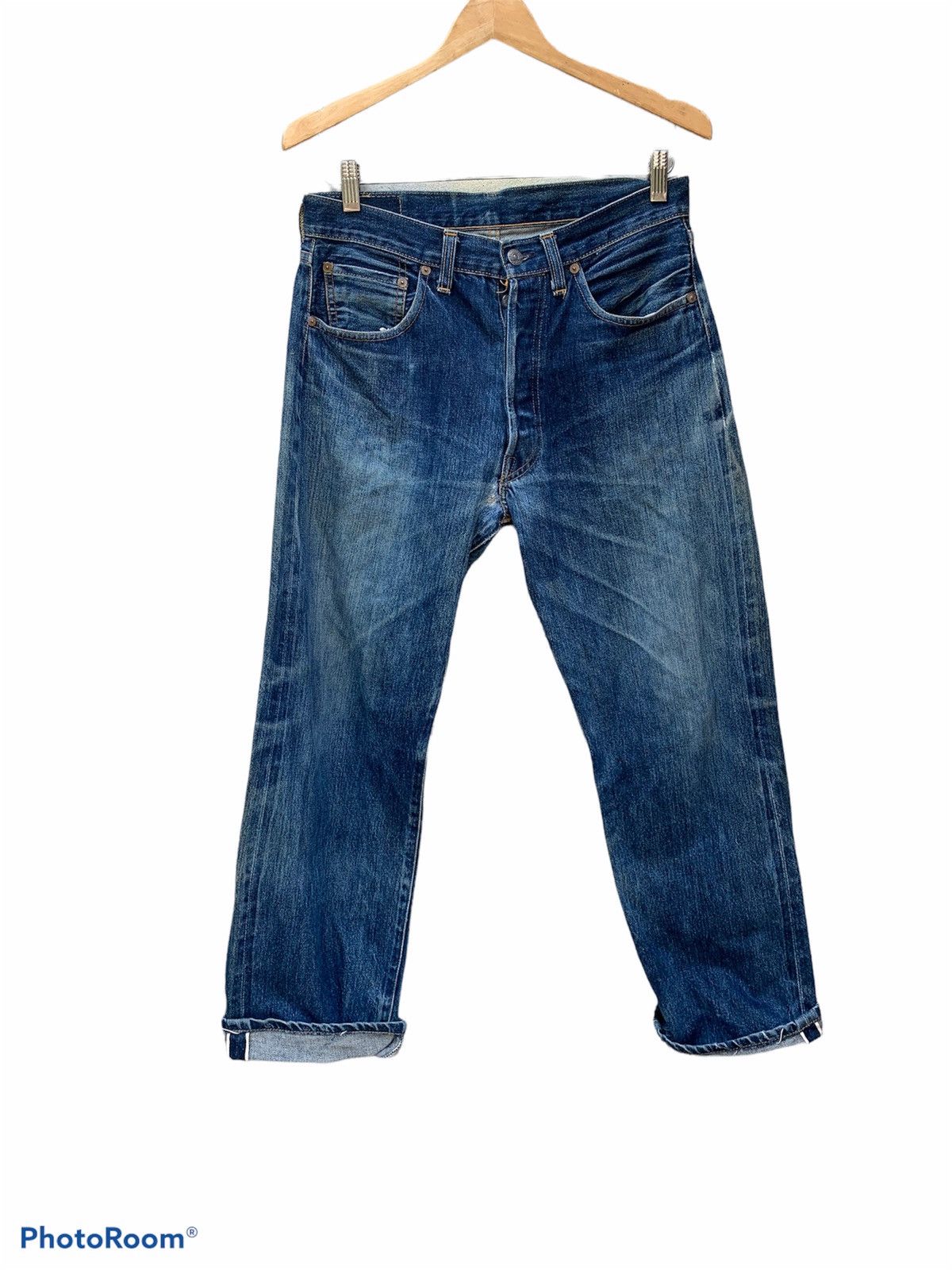 Levi's Vintage Levis Big E 555 Button Jeans Size US 30 / EU 46 - 3 Thumbnail