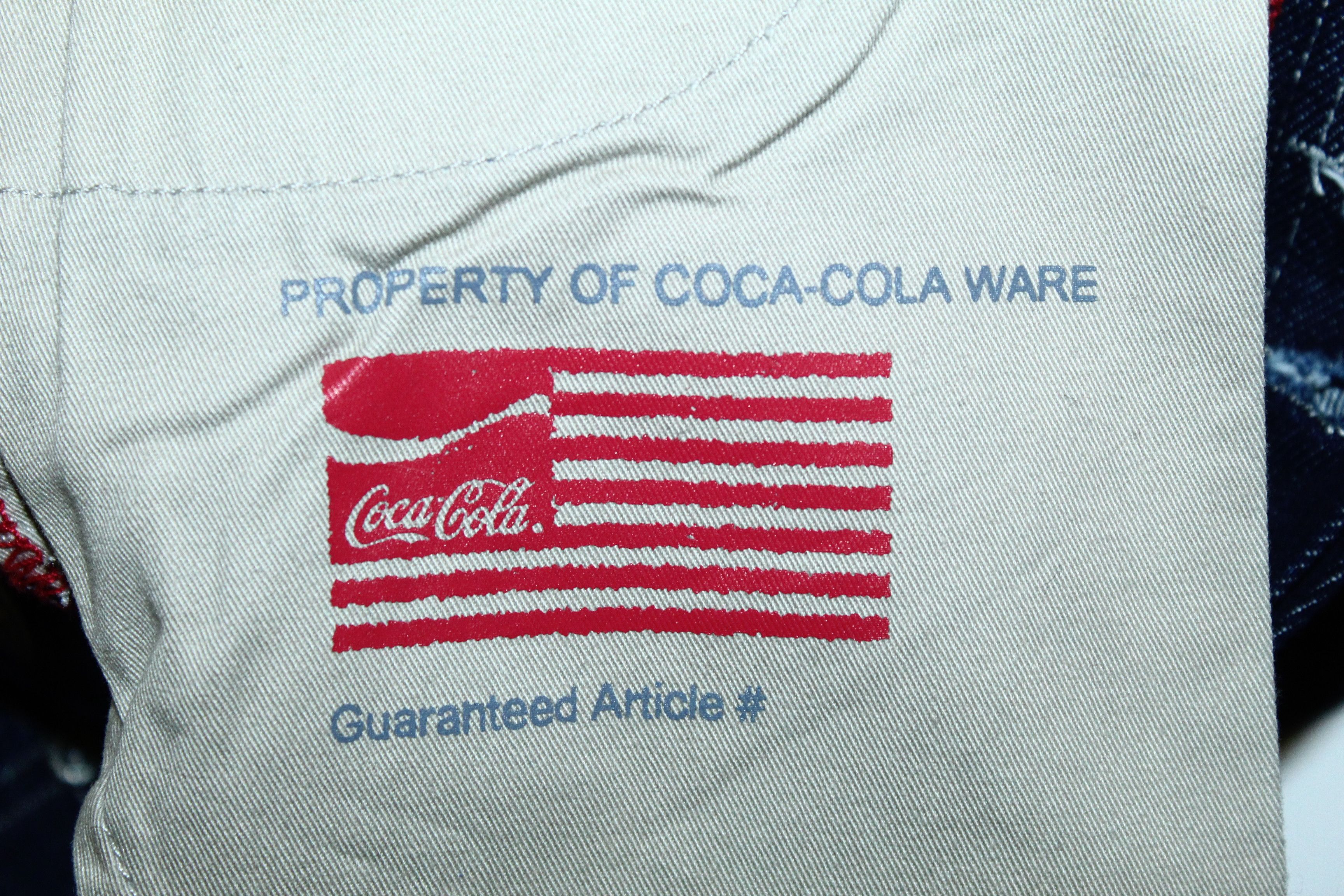 Coca Cola VTG💥90's COCA COLA WARE INDIGO RAW DENIM BUTTON-FLY JEANS Size US 32 / EU 48 - 7 Thumbnail