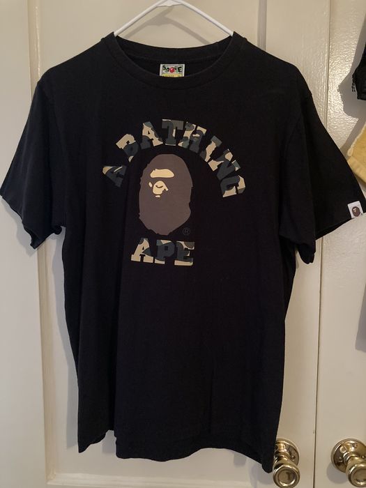 Bape 1st Camo College Tee | Grailed