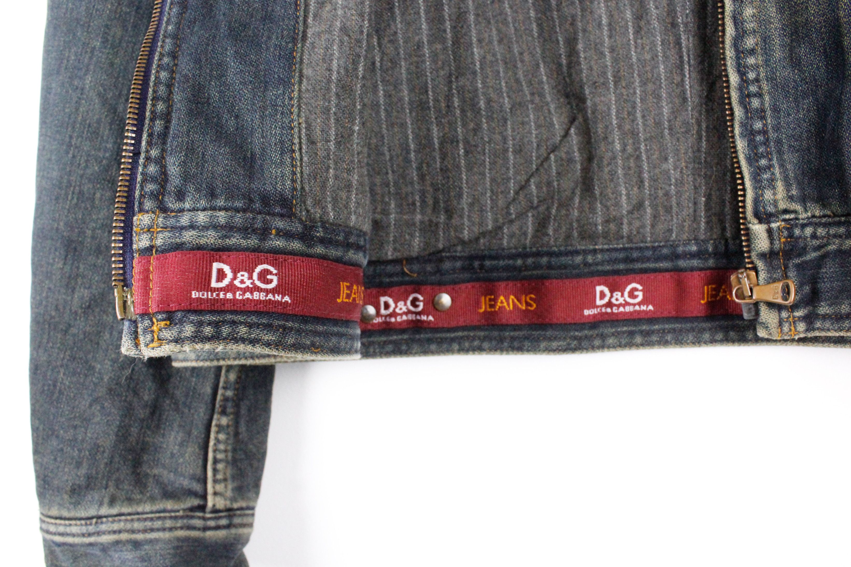Dolce & Gabbana Vintage Dolce & Gabbana Jeans Logo Heavyweight Denim Jacket Size US M / EU 48-50 / 2 - 6 Thumbnail