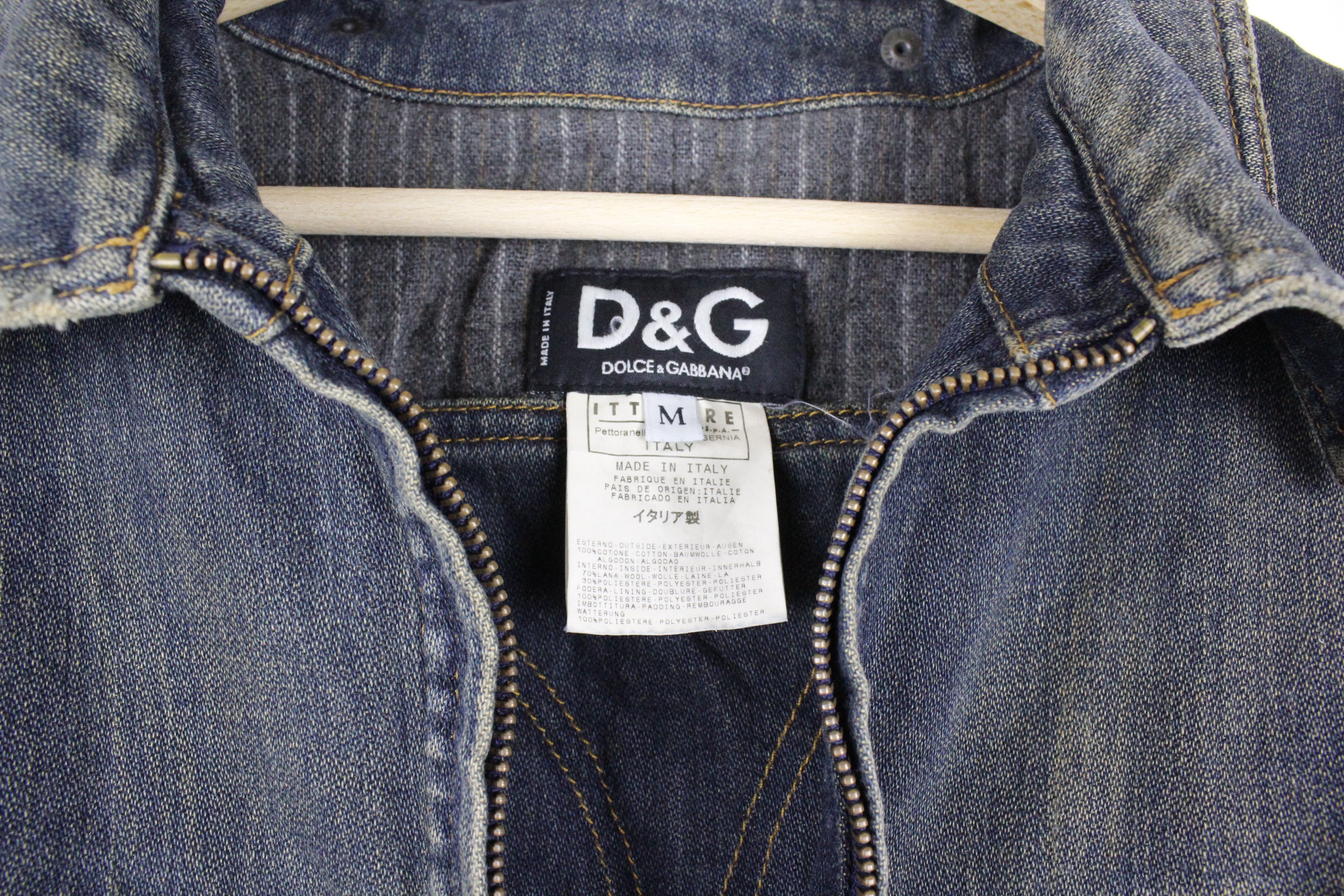 Dolce & Gabbana Vintage Dolce & Gabbana Jeans Logo Heavyweight Denim Jacket Size US M / EU 48-50 / 2 - 4 Thumbnail