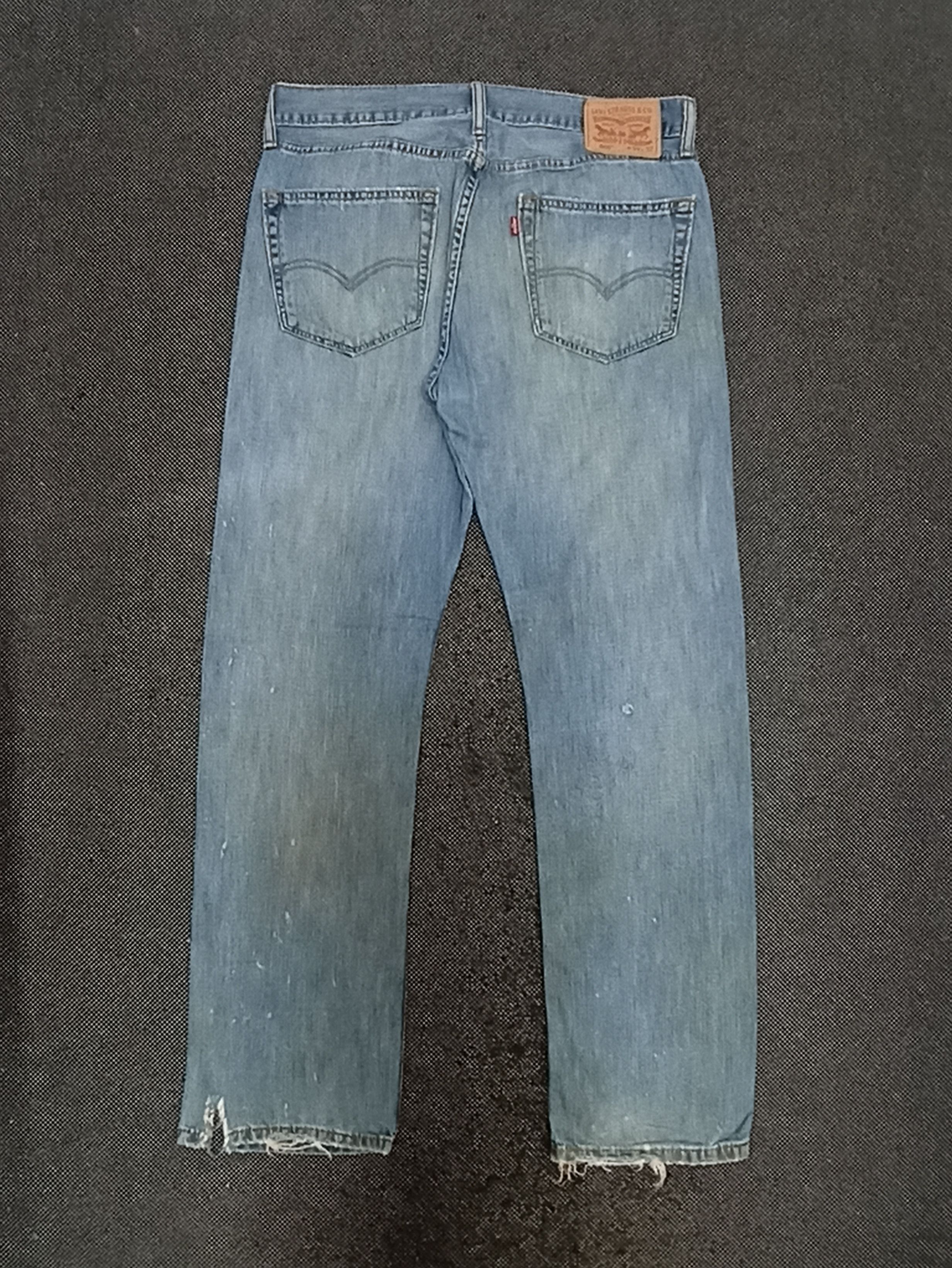 Jean × Levi's × Vintage VINTAGE LEVIS 505 DISTRESSED JEANS -J323 Size US 35 - 2 Thumbnail