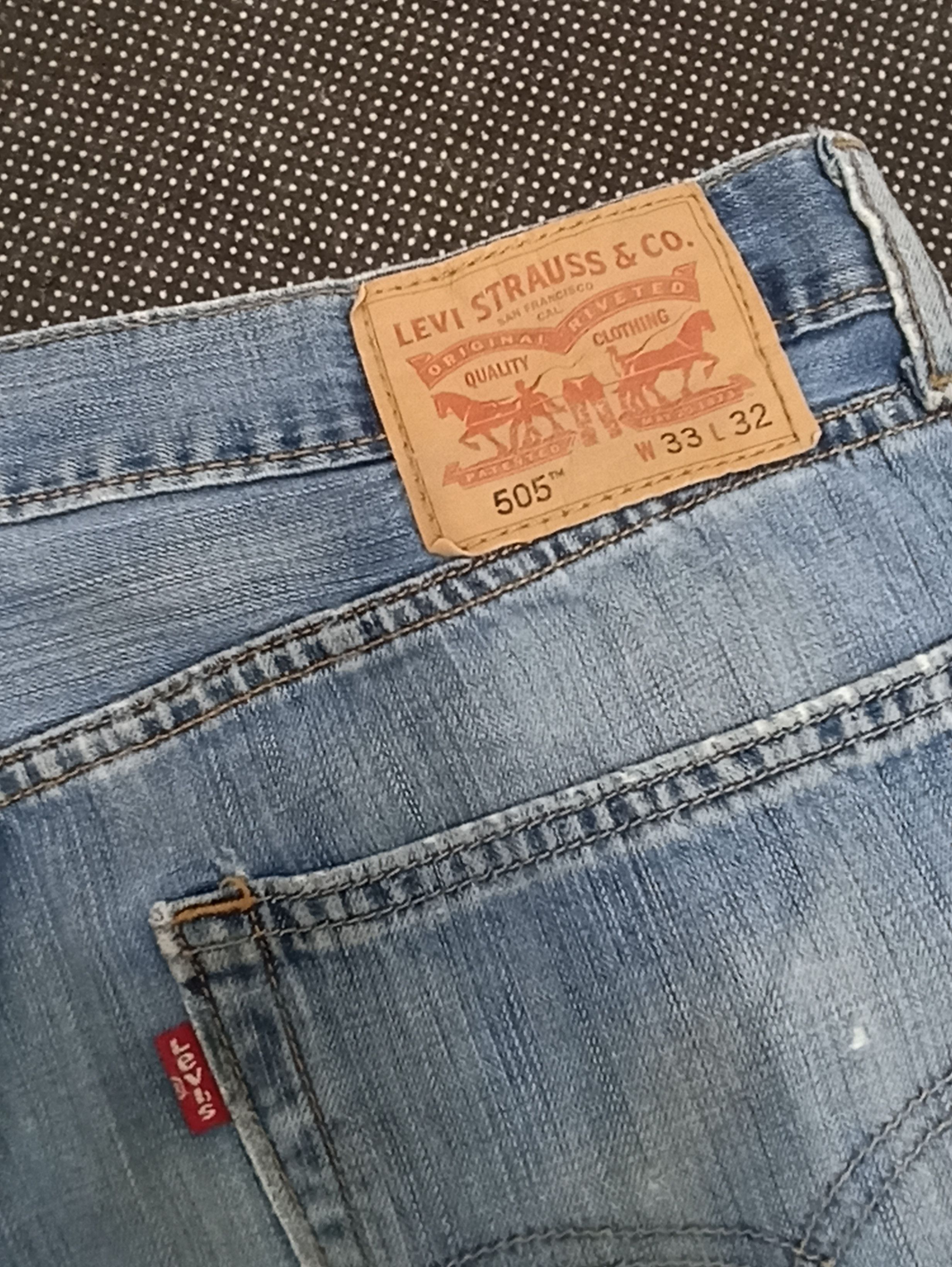 Jean × Levi's × Vintage VINTAGE LEVIS 505 DISTRESSED JEANS -J323 Size US 35 - 9 Thumbnail