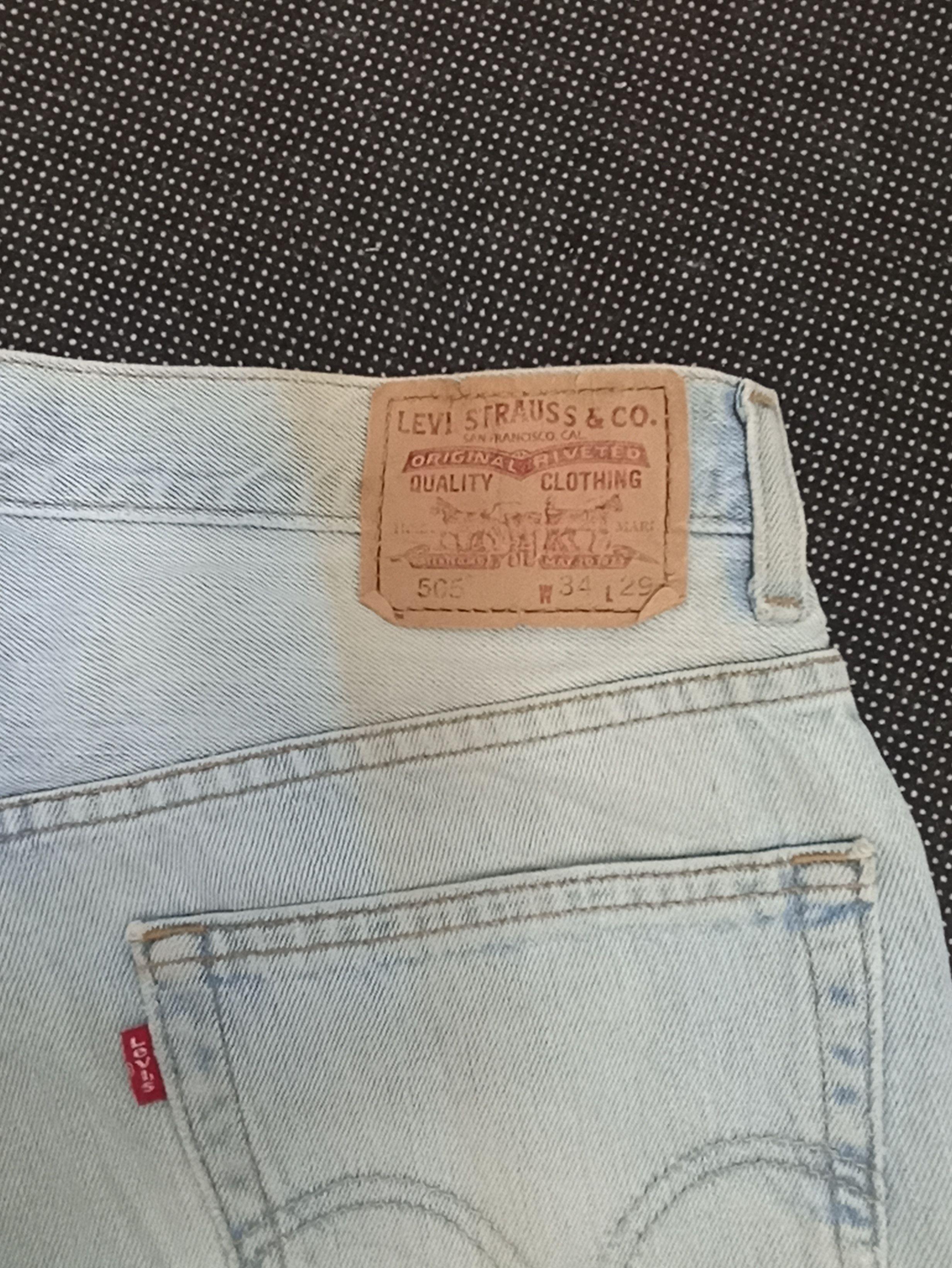 Jean × Levi's × Vintage VINTAGE LEVIS 505 LIGHT WASH JEANS -J324 Size US 36 / EU 52 - 11 Thumbnail