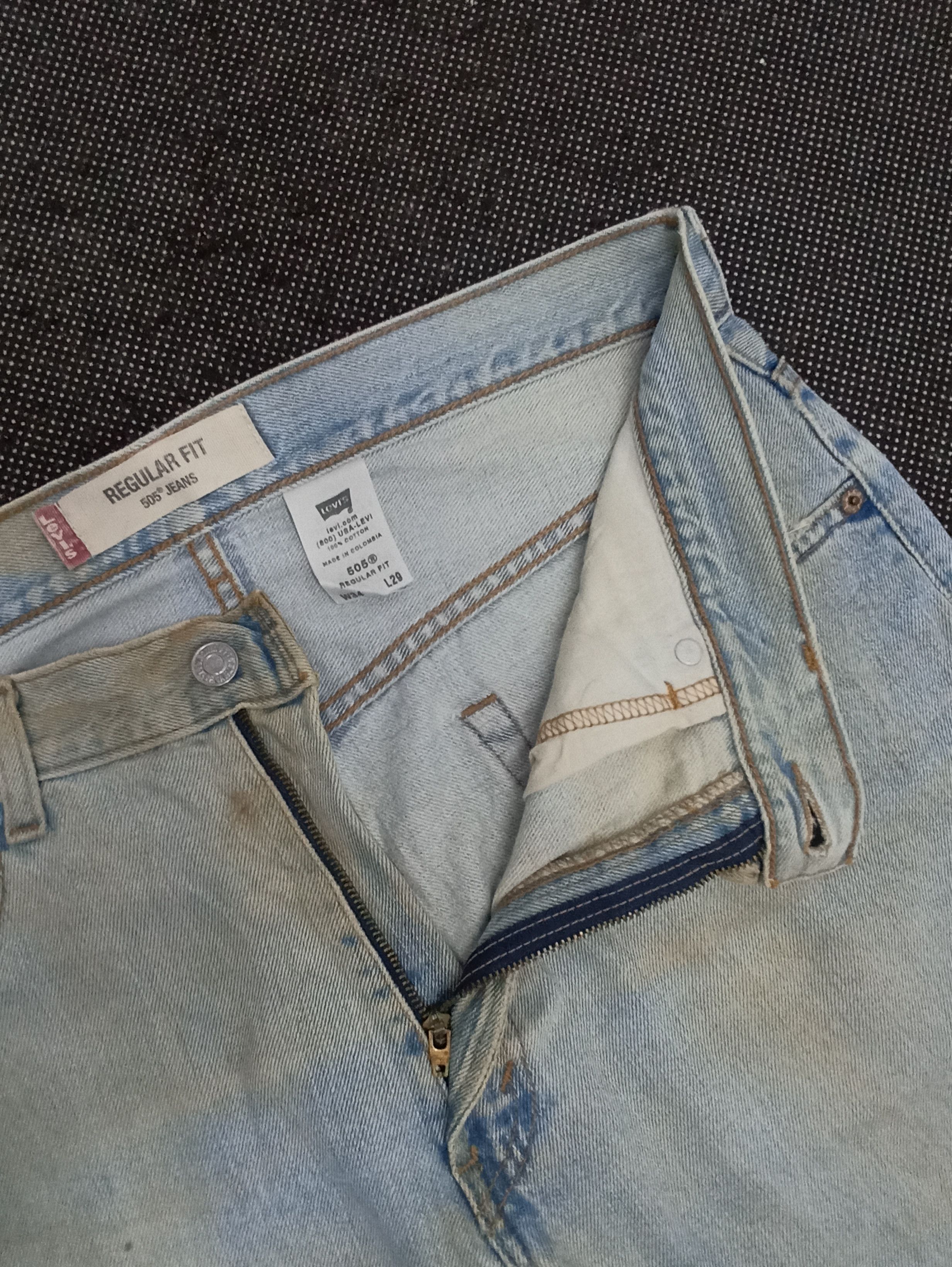 Jean × Levi's × Vintage VINTAGE LEVIS 505 LIGHT WASH JEANS -J324 Size US 36 / EU 52 - 3 Thumbnail