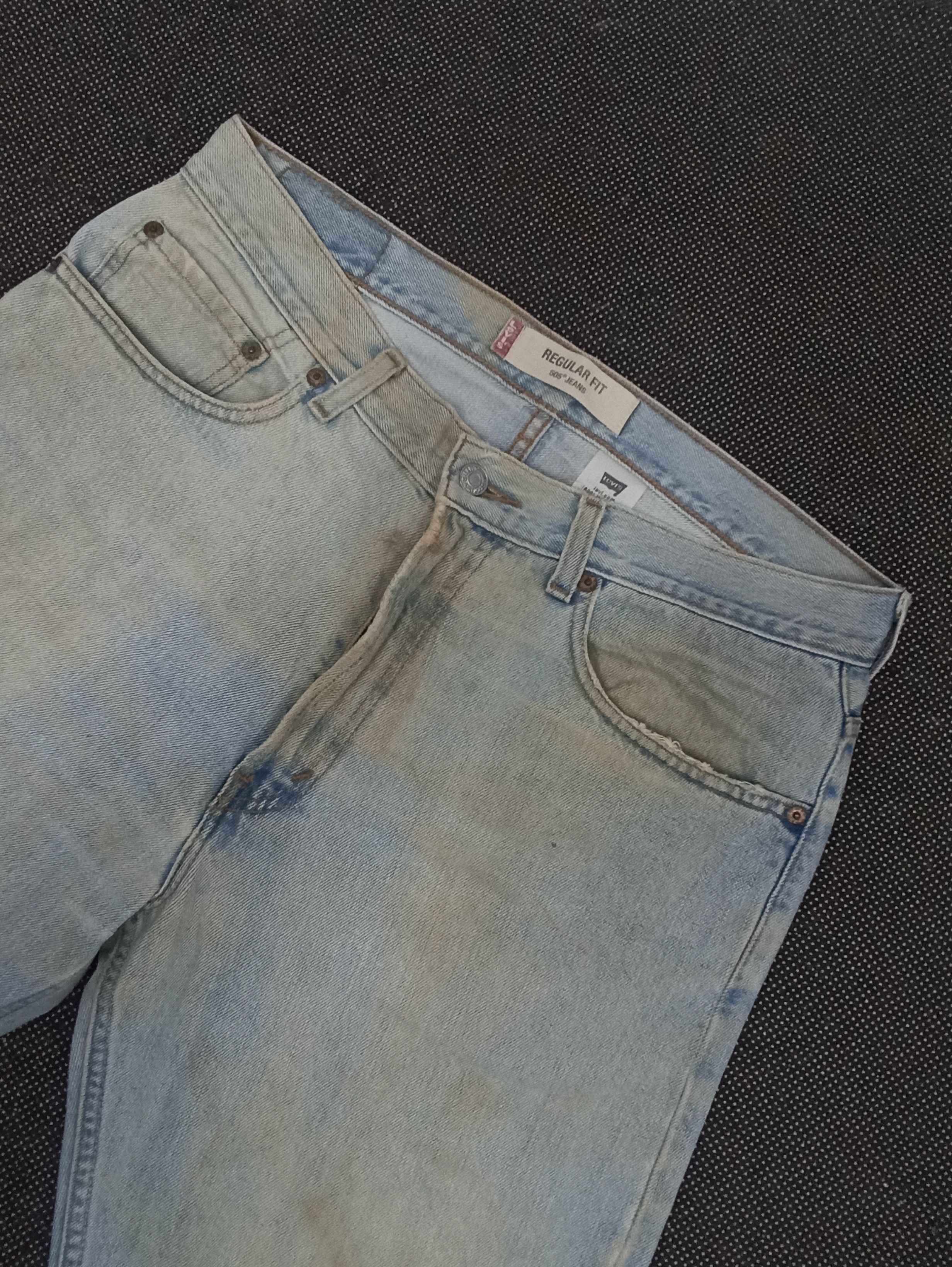 Jean × Levi's × Vintage VINTAGE LEVIS 505 LIGHT WASH JEANS -J324 Size US 36 / EU 52 - 9 Thumbnail