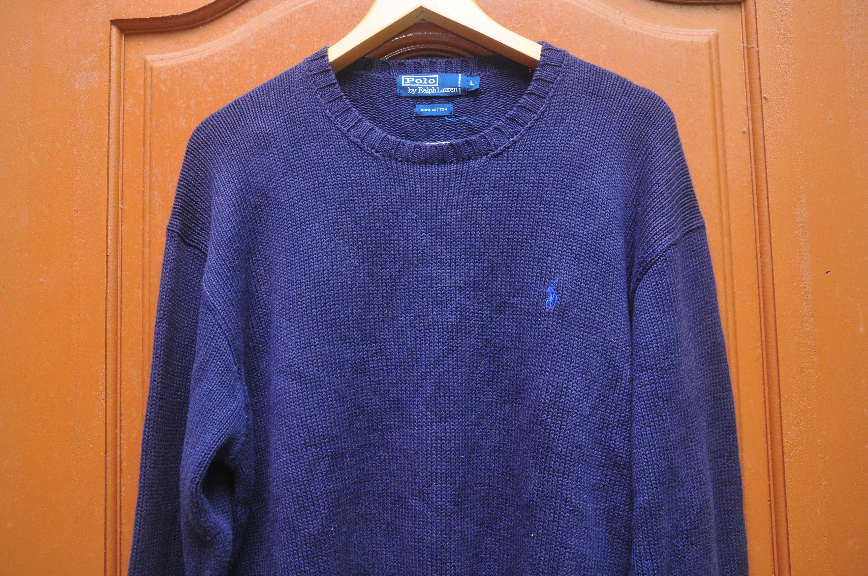 Designer × Japanese Brand × Polo Ralph Lauren Vintage Polo Ralph Lauren Knit Sweater Size US L / EU 52-54 / 3 - 2 Thumbnail