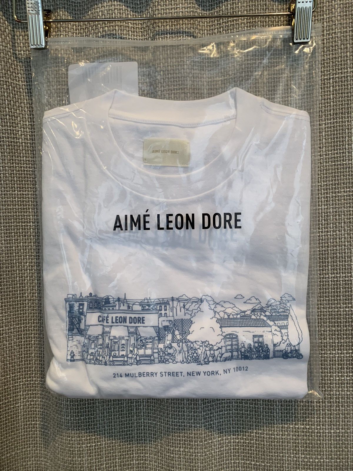 Aimé Leon Dore Graphic Print Crew Neck T-Shirt w/ Tags - White T-Shirts,  Clothing - WAIME24778