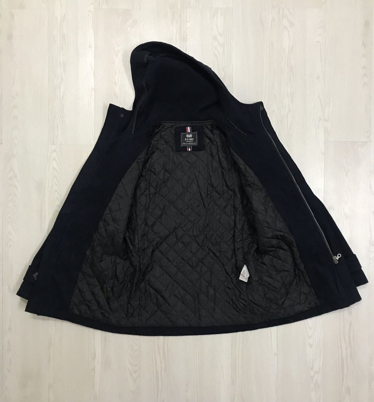 Beams Plus × Japanese Brand × Vintage Beams Duffle Coat Hoodie Beams Japan Jacket Size US S / EU 44-46 / 1 - 10 Thumbnail