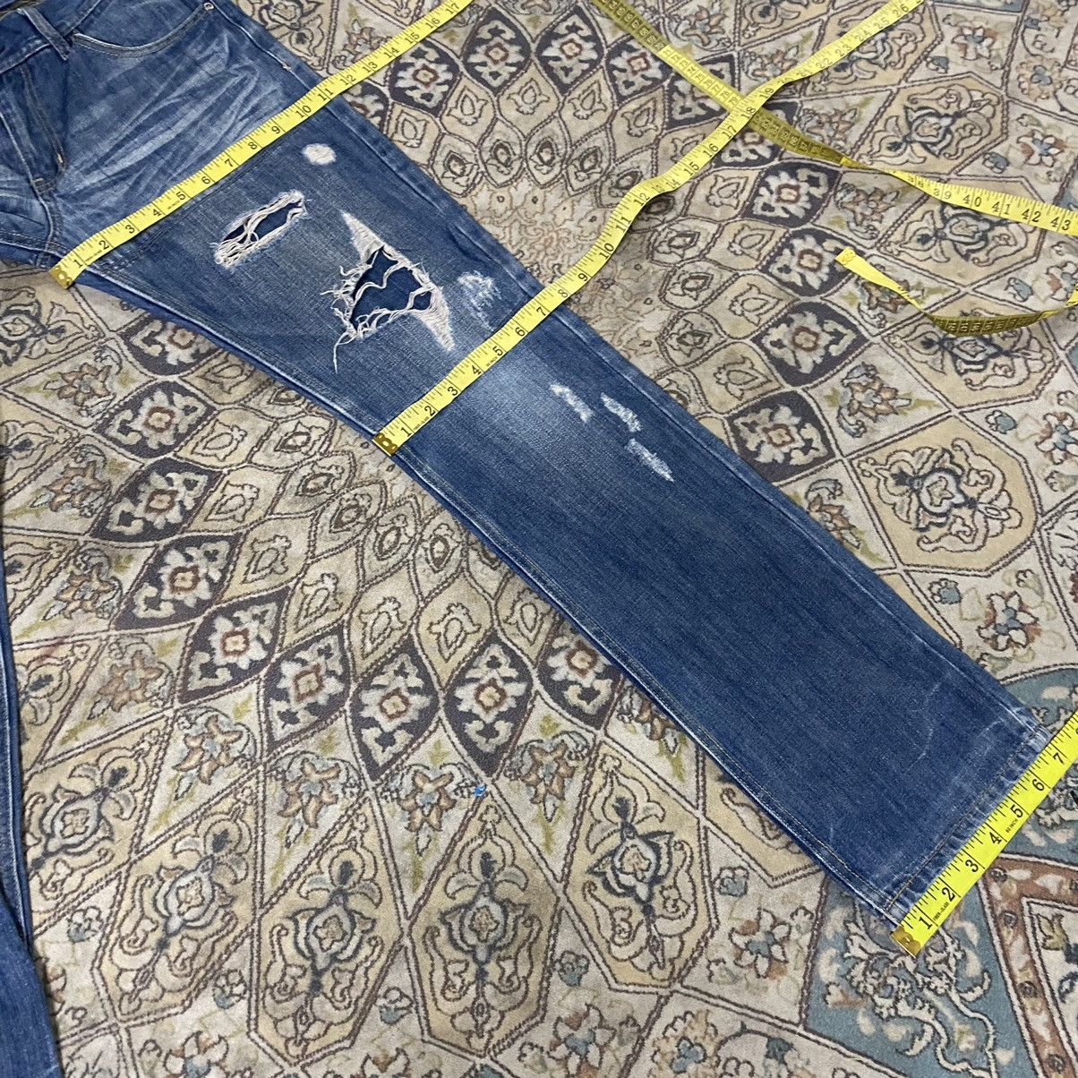 In The Attic IN THE ATTIC Distressed Jeans British Flag Size US 30 / EU 46 - 20 Thumbnail