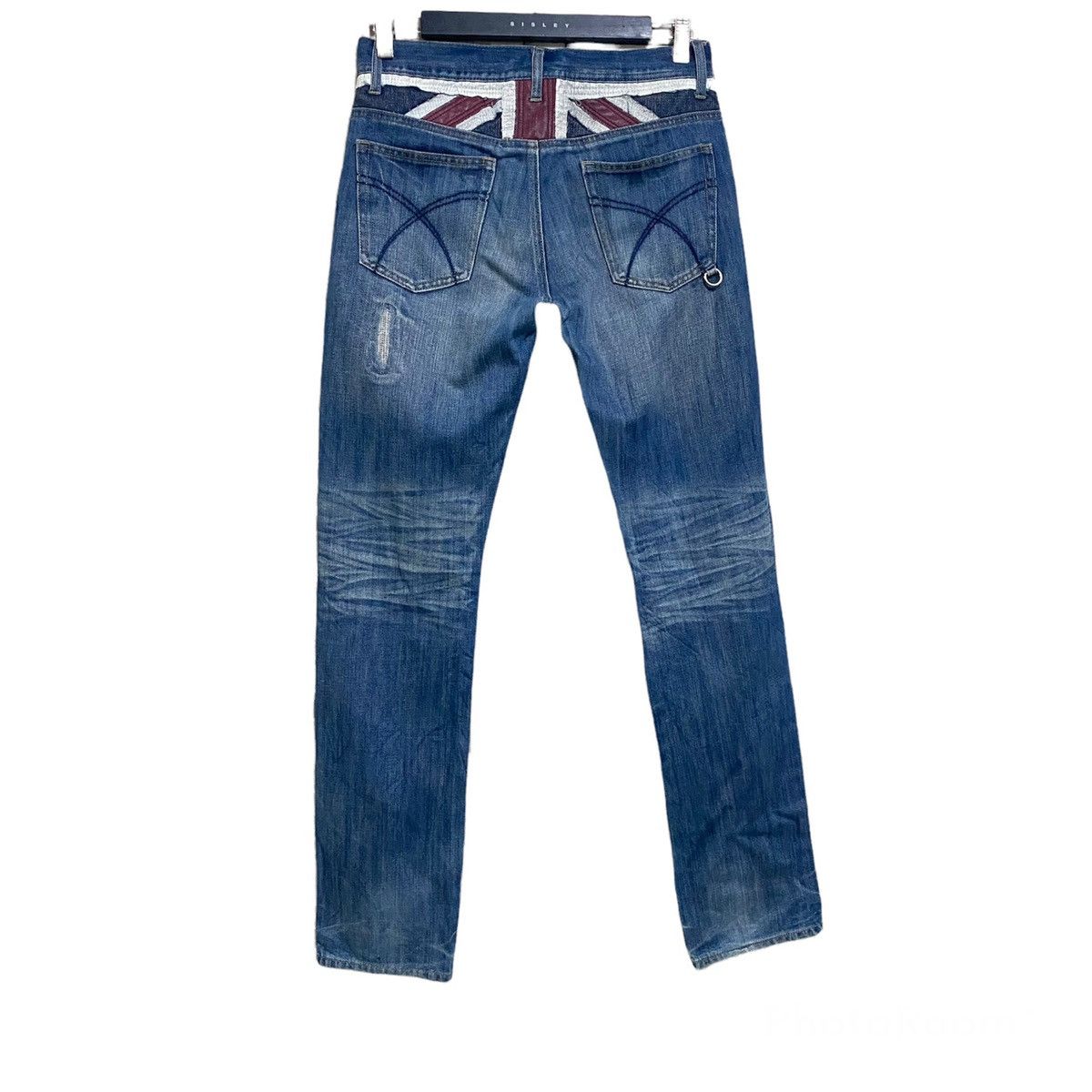 IN THE ATTIC Distressed Jeans British Flag