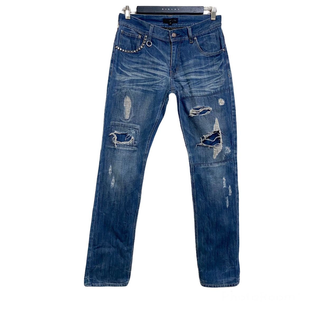 In The Attic IN THE ATTIC Distressed Jeans British Flag Size US 30 / EU 46 - 2 Thumbnail