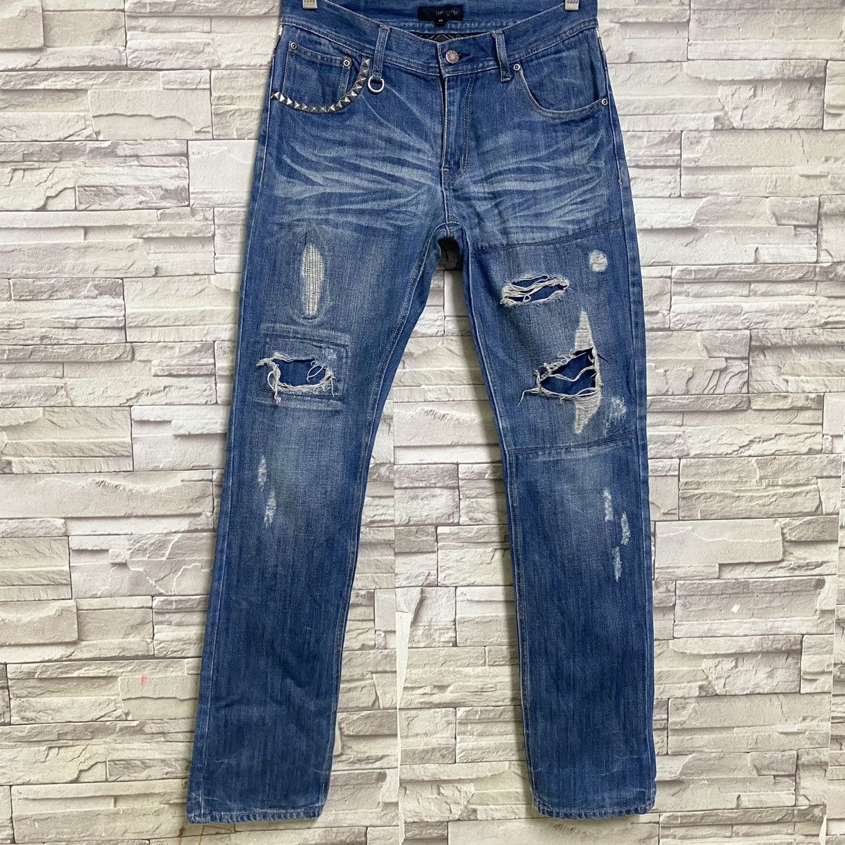 In The Attic IN THE ATTIC Distressed Jeans British Flag Size US 30 / EU 46 - 3 Thumbnail