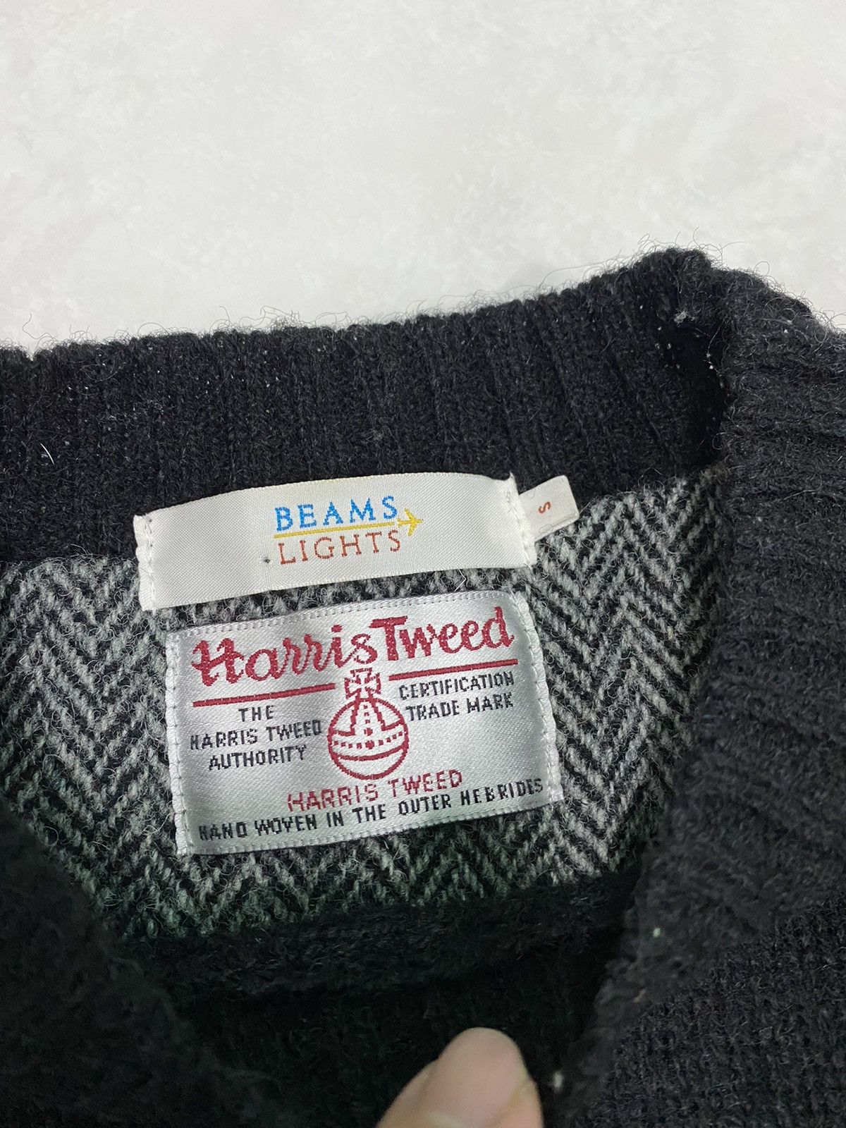 Beams Plus Beams x Harris tweed wool sweater Size US S / EU 44-46 / 1 - 5 Thumbnail