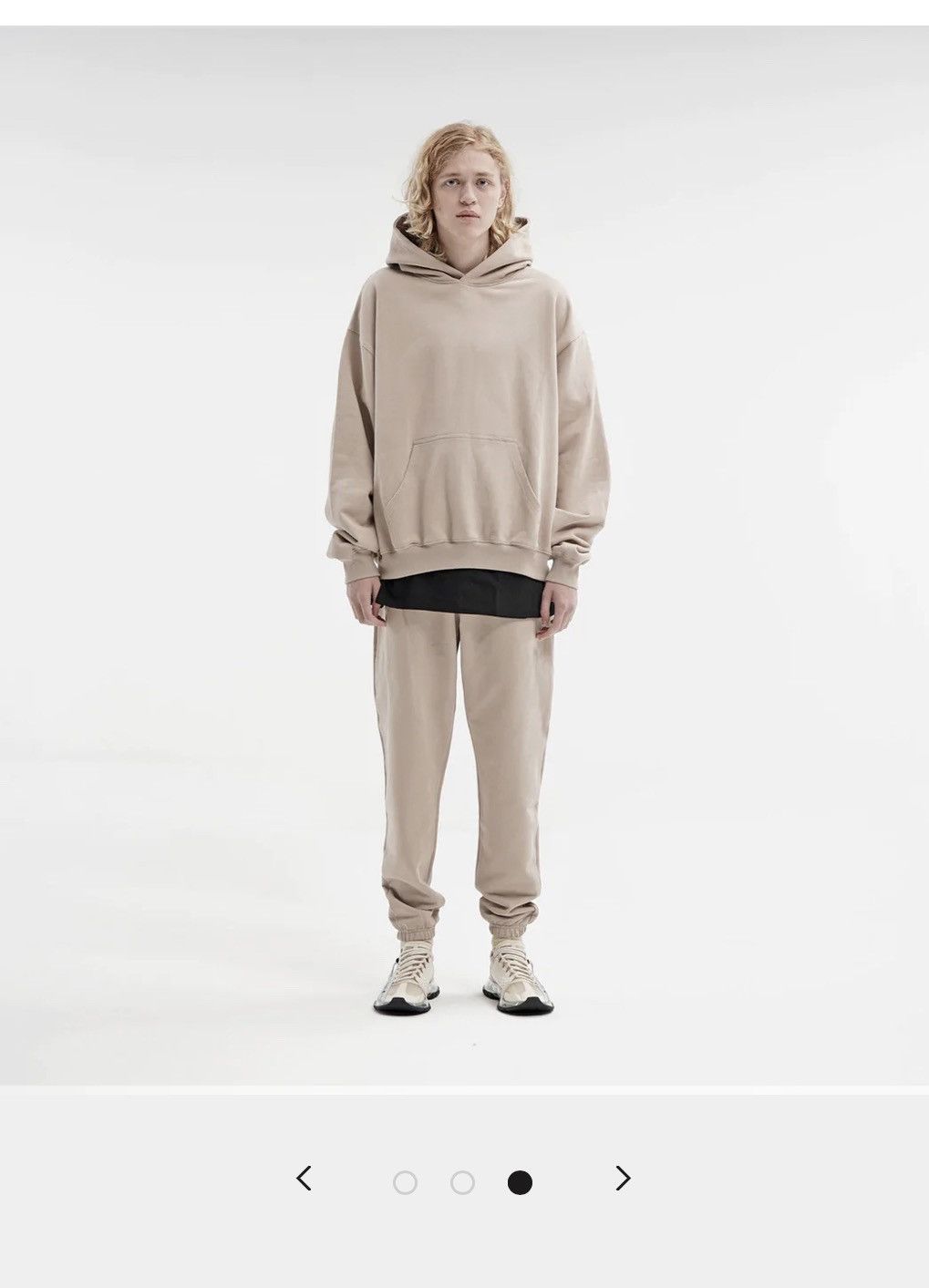 Other Beige Hoodie Size US L / EU 52-54 / 3 - 3 Thumbnail