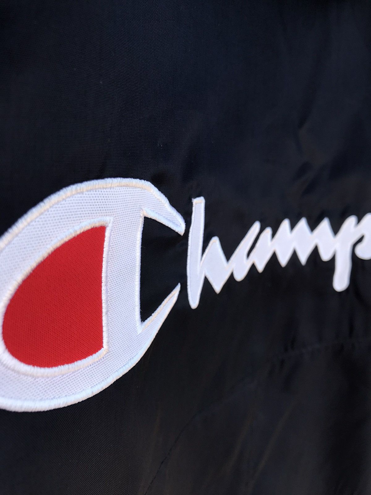 Champion Vintage Champion Big Logo Sherpa Lined Hooded Jacket Size US L / EU 52-54 / 3 - 8 Thumbnail