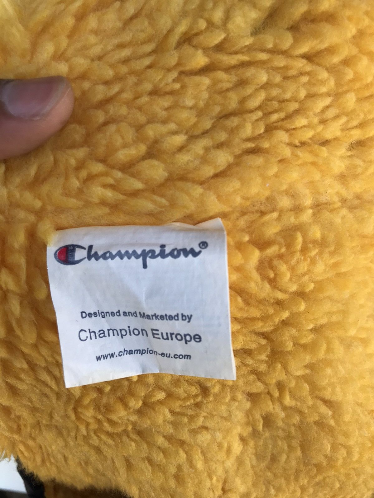 Champion Vintage Champion Big Logo Sherpa Lined Hooded Jacket Size US L / EU 52-54 / 3 - 10 Thumbnail