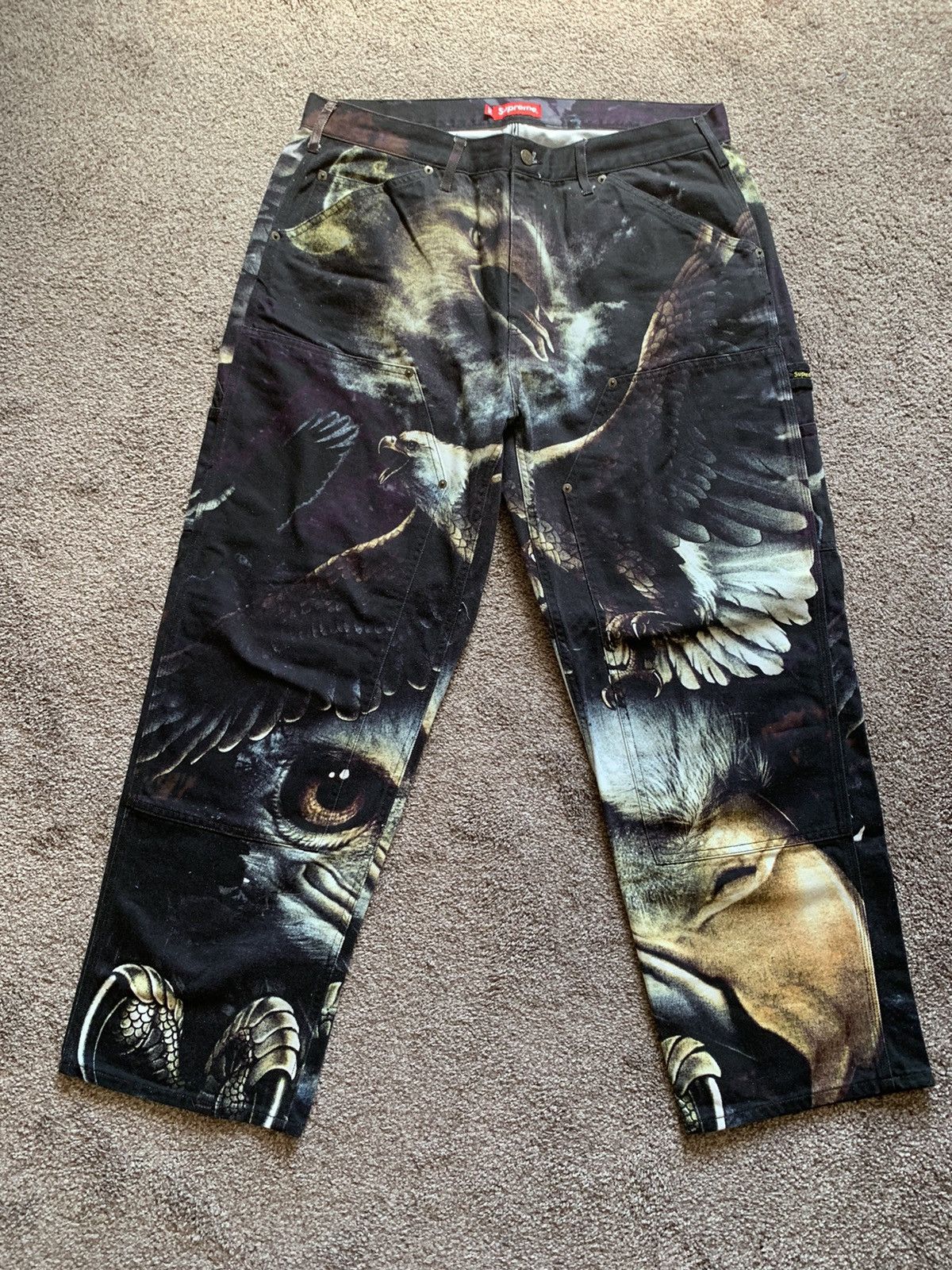 supreme eagle double knee painter pant | nate-hospital.com