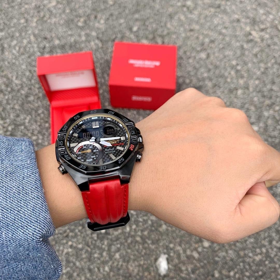 Casio 🔥Limited Edition🔥Casio Edifice Honda Racing ECB-10HR-1A Size ONE SIZE - 8 Thumbnail