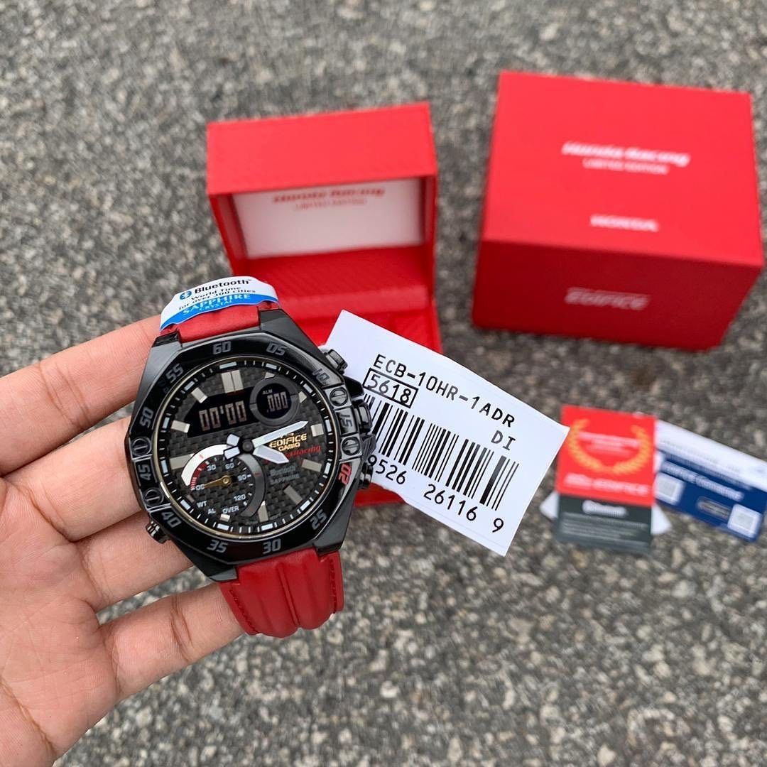 Casio 🔥Limited Edition🔥Casio Edifice Honda Racing ECB-10HR-1A Size ONE SIZE - 1 Thumbnail