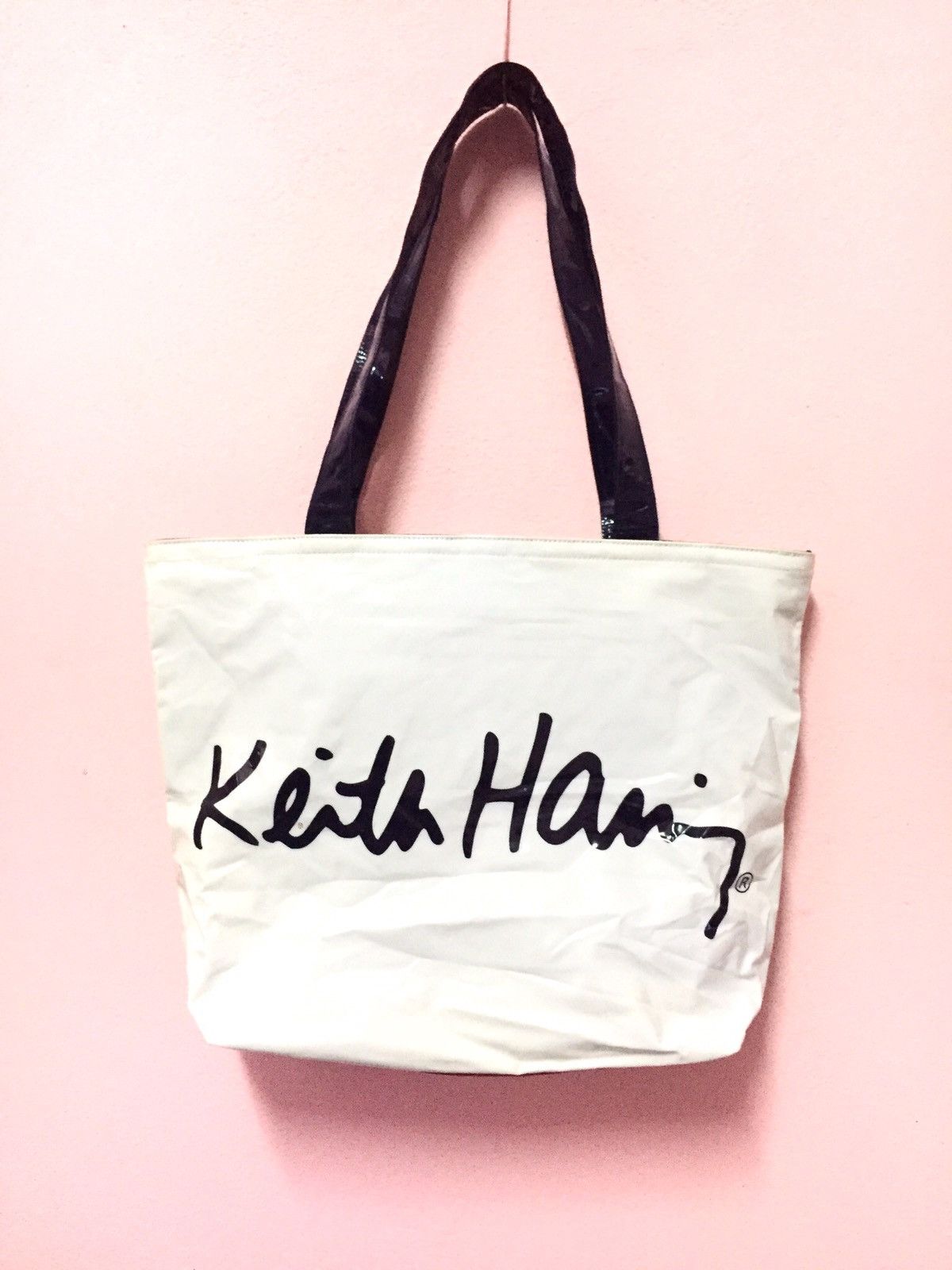Art x Keith Haring Keith Hearing Tote Bag Pvc Material in White, Men's