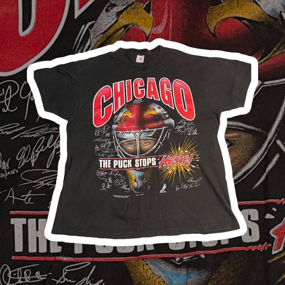 Delta Vintage Chicago blackhawks t shirt Size US L / EU 52-54 / 3 - 1 Preview