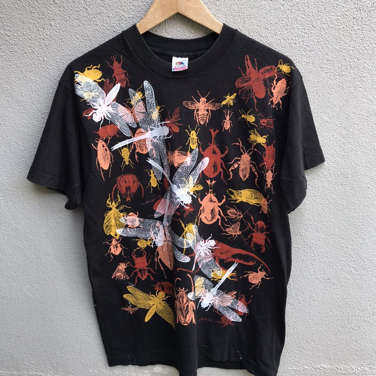 Vintage Vintage 90s INSECT handprinted all over print art animal Size US L / EU 52-54 / 3 - 2 Thumbnail