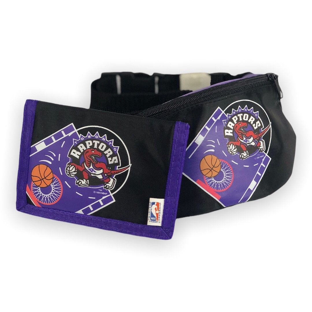 NBA × Vintage Rare Vintage 1994 Toronto Raptors Wallet & Fanny Pack Set ...