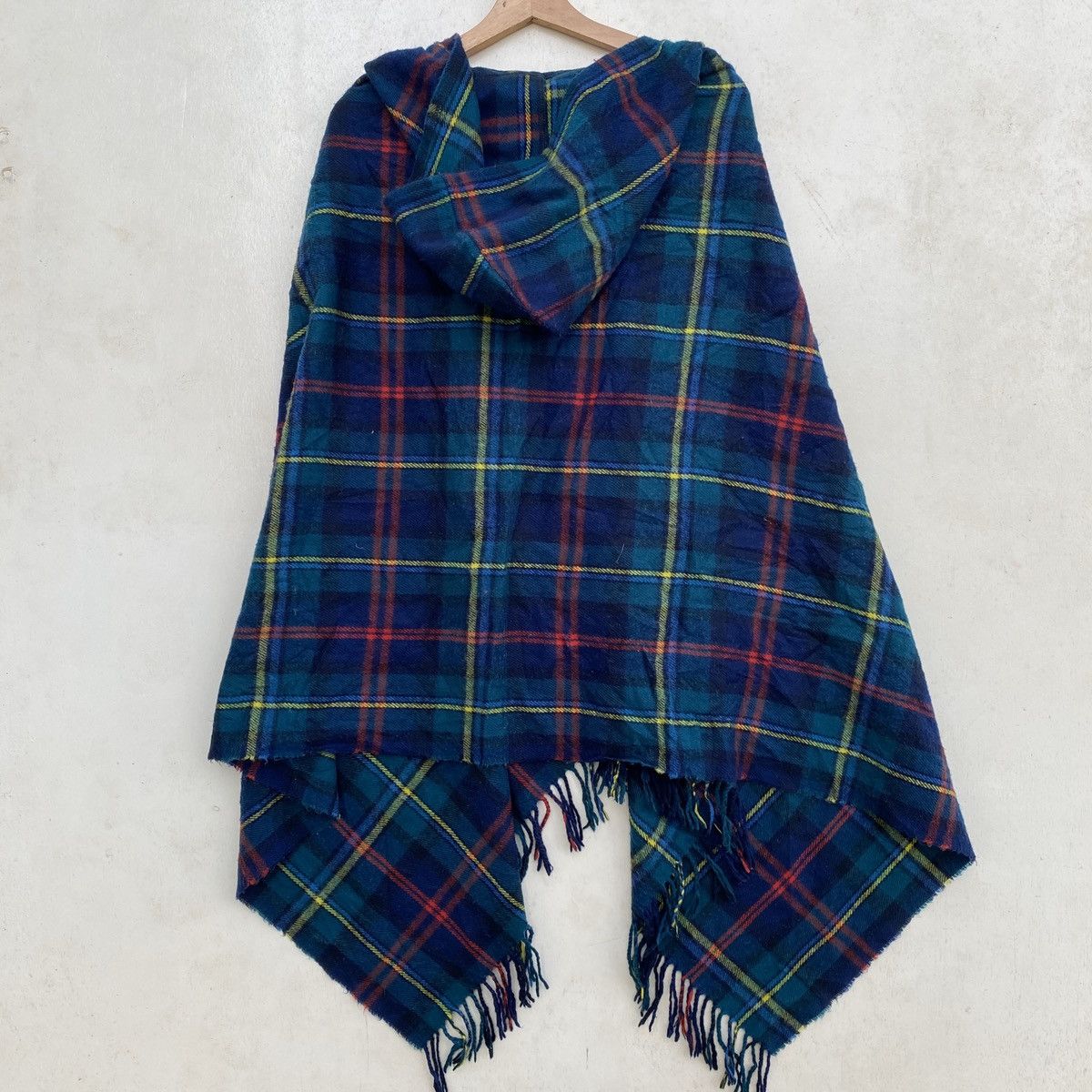 Japanese Brand × Vintage Japanese Brand Plaid Flannel Cloak & Capes Size US M / EU 48-50 / 2 - 5 Thumbnail