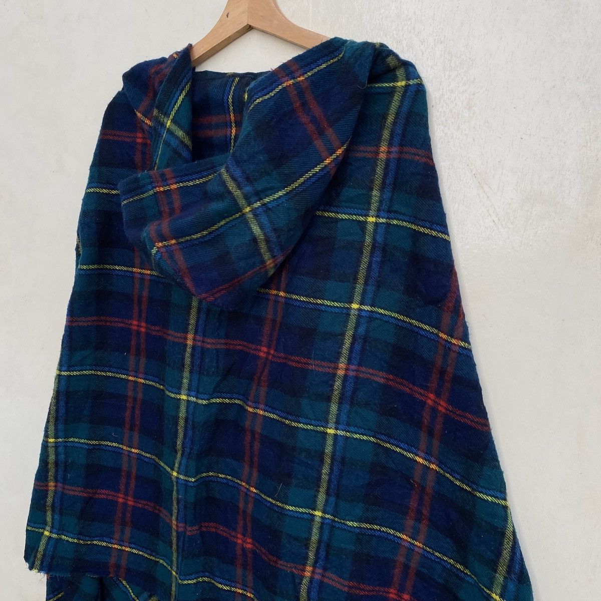 Japanese Brand × Vintage Japanese Brand Plaid Flannel Cloak & Capes Size US M / EU 48-50 / 2 - 6 Thumbnail