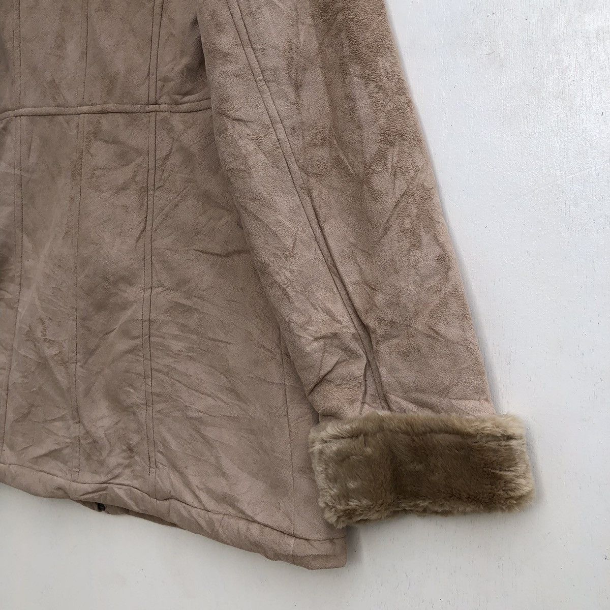 Designer × Japanese Brand JeanJaured Sophosticated Suede Leather Sherling Jacket Size US L / EU 52-54 / 3 - 9 Thumbnail
