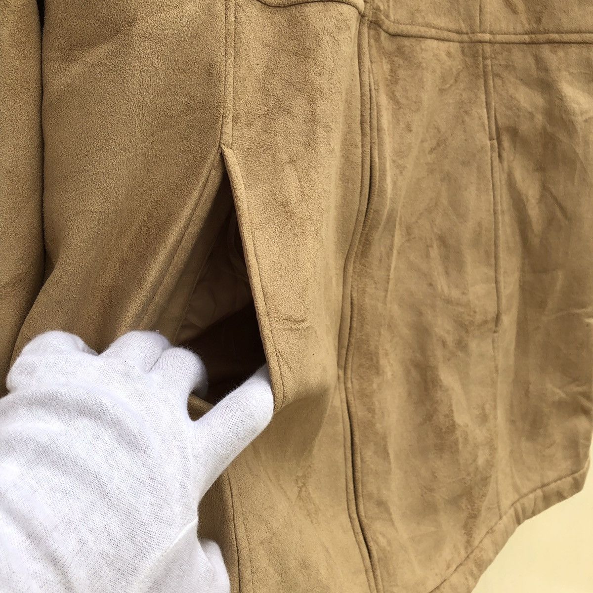Designer × Japanese Brand JeanJaured Sophosticated Suede Leather Sherling Jacket Size US L / EU 52-54 / 3 - 6 Thumbnail
