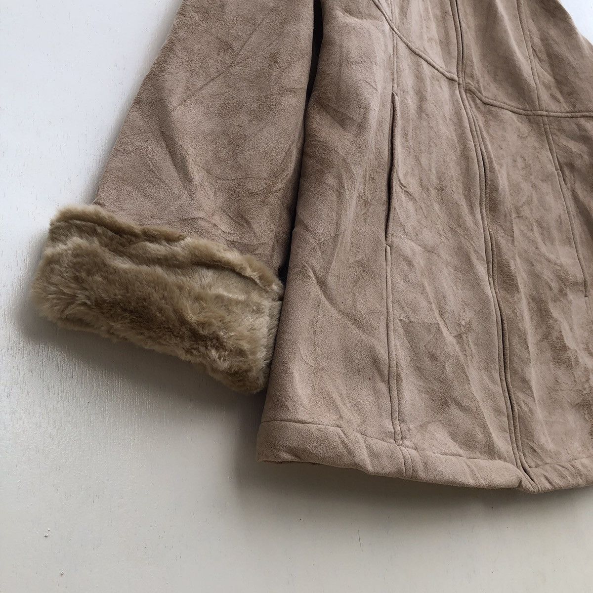 Designer × Japanese Brand JeanJaured Sophosticated Suede Leather Sherling Jacket Size US L / EU 52-54 / 3 - 5 Thumbnail