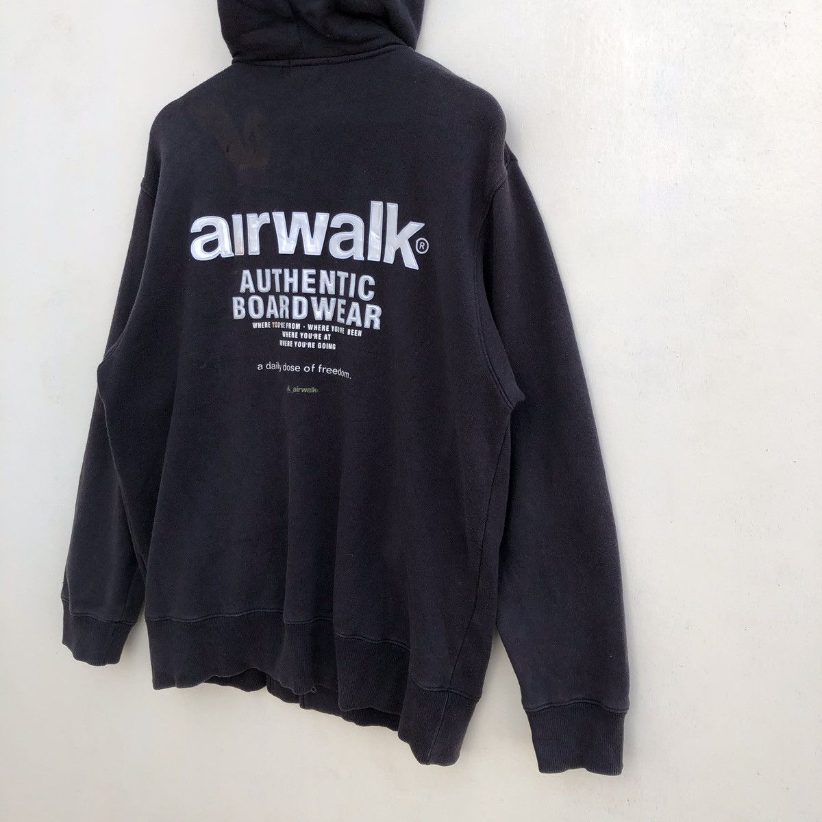 Airwalk Rare Airwalk Big Spell Out Oversized Button Ups Hoodie Size US M / EU 48-50 / 2 - 11 Thumbnail